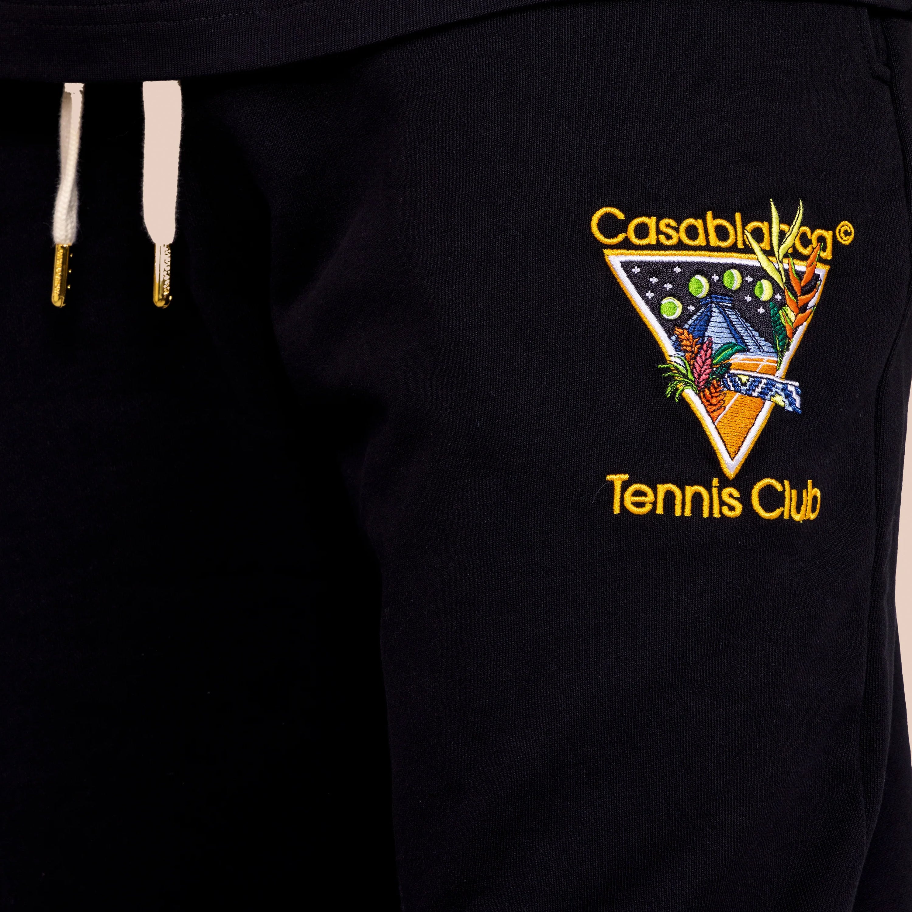 Jogger Negro Casablanca Tennis Club Icon Printed