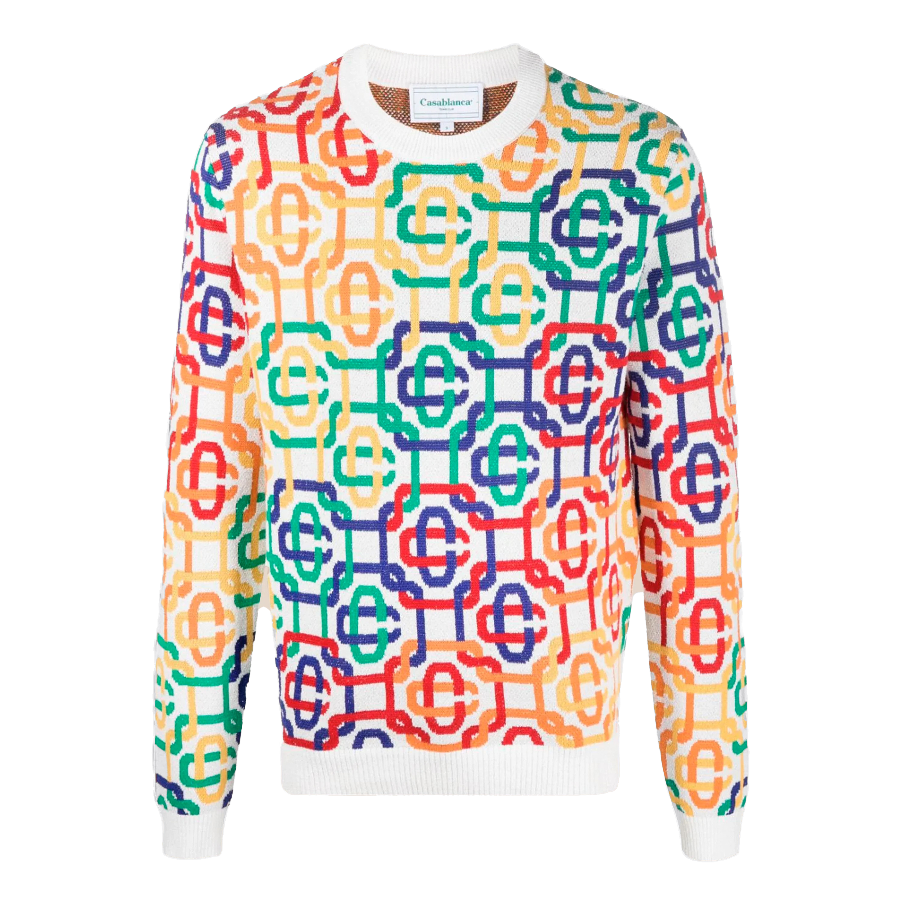 Suéter Multicolor Casablanca Monogram Crew