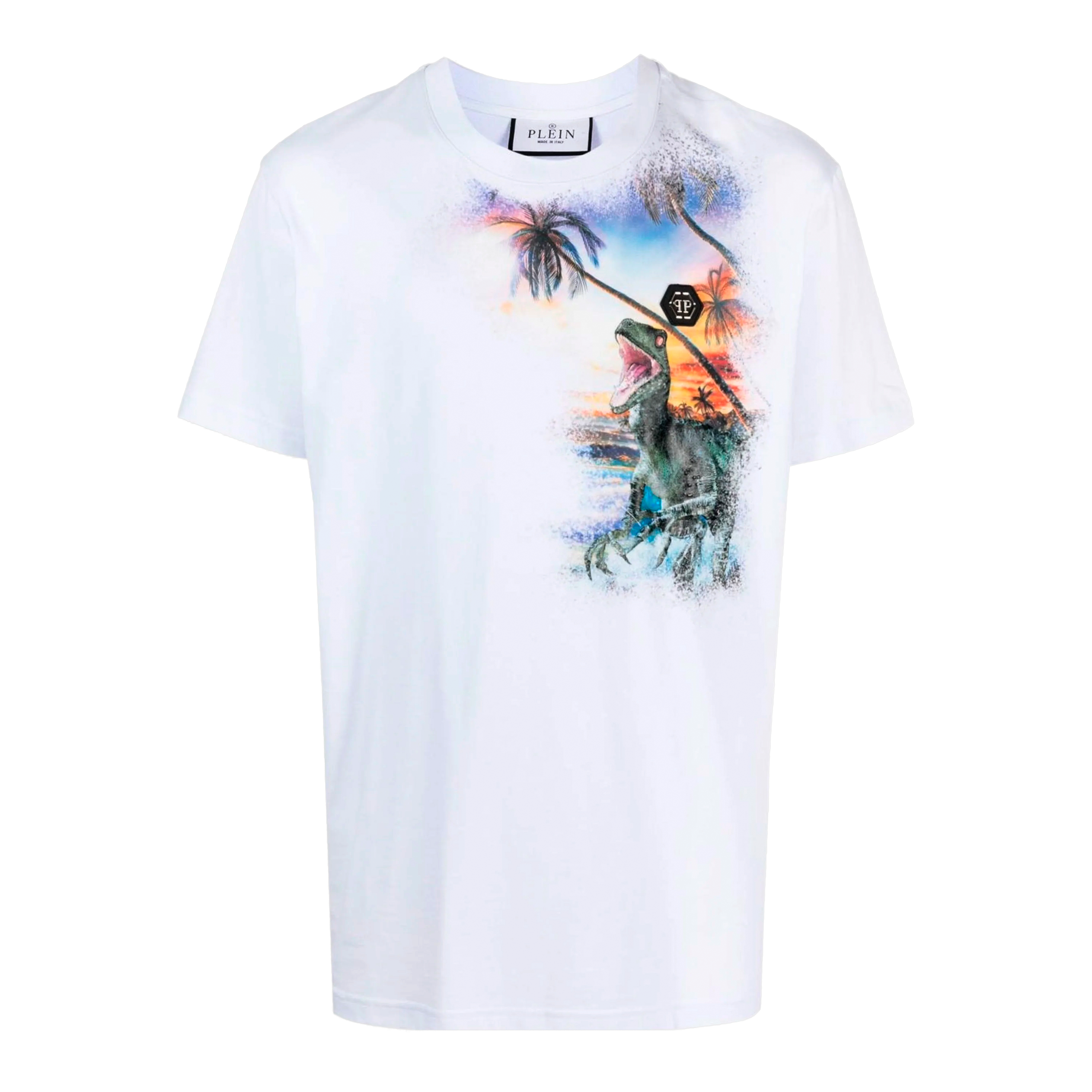 Camiseta Blanca Philipp Plein Hawaii