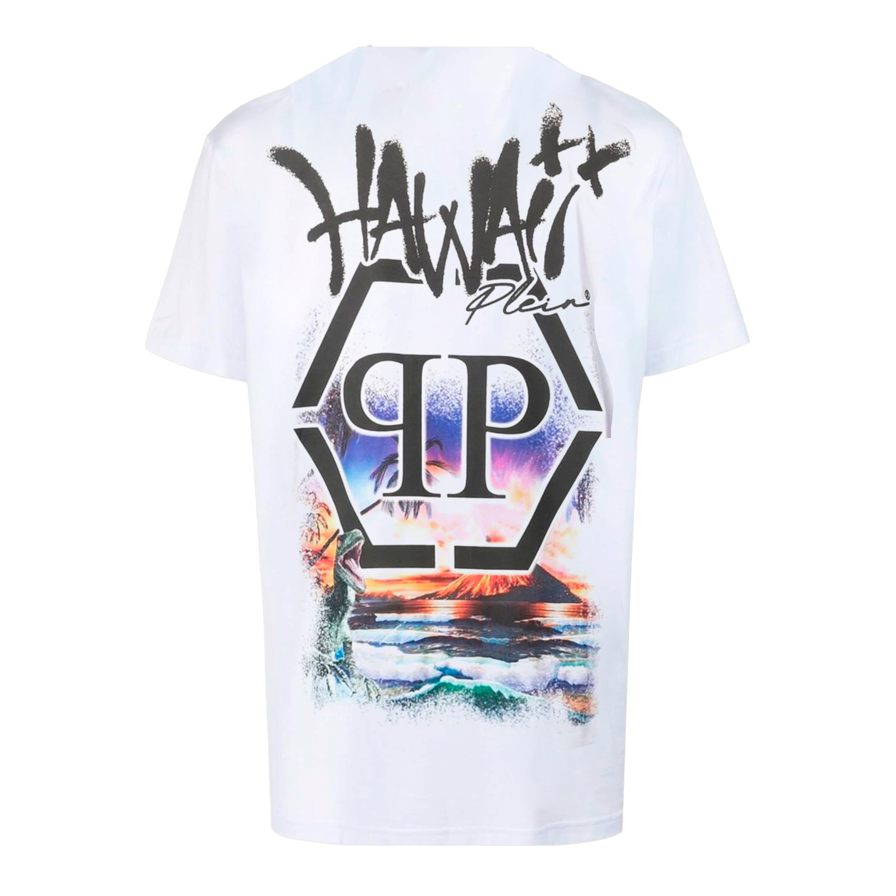 Camiseta Blanca Philipp Plein Hawaii