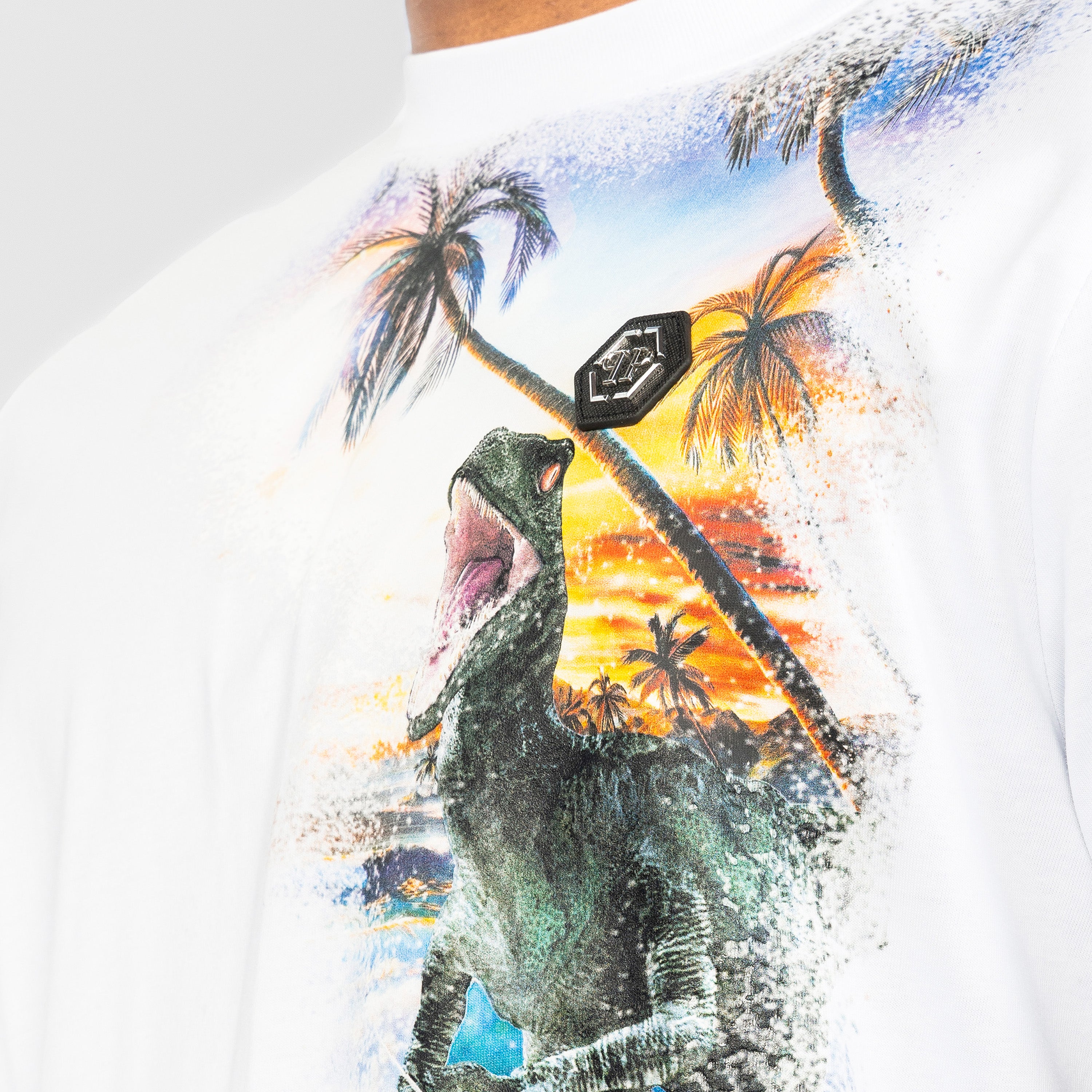 Camiseta Blanca Philipp Plein Hawaii
