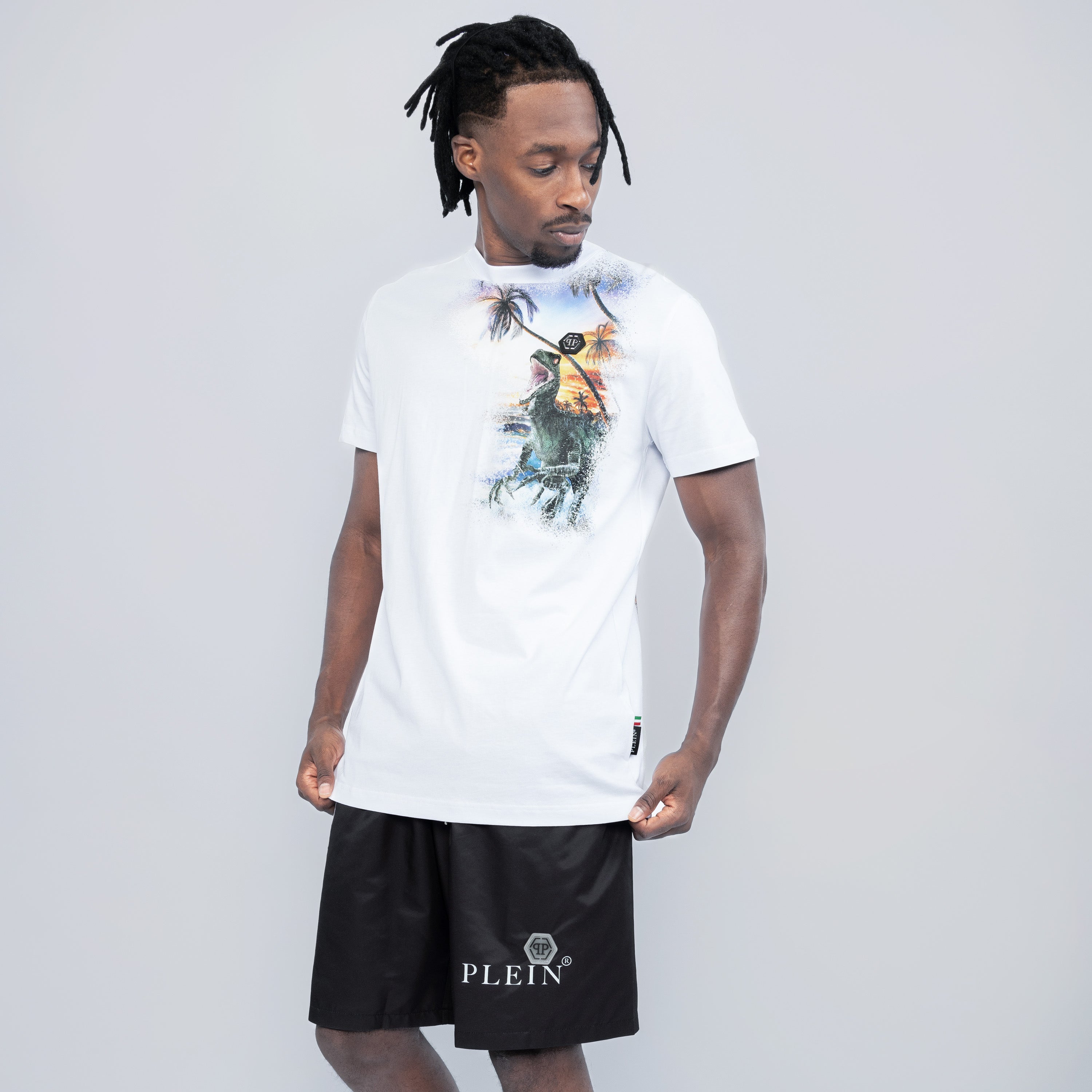 Camiseta Blanca Philipp Plein Hawaii