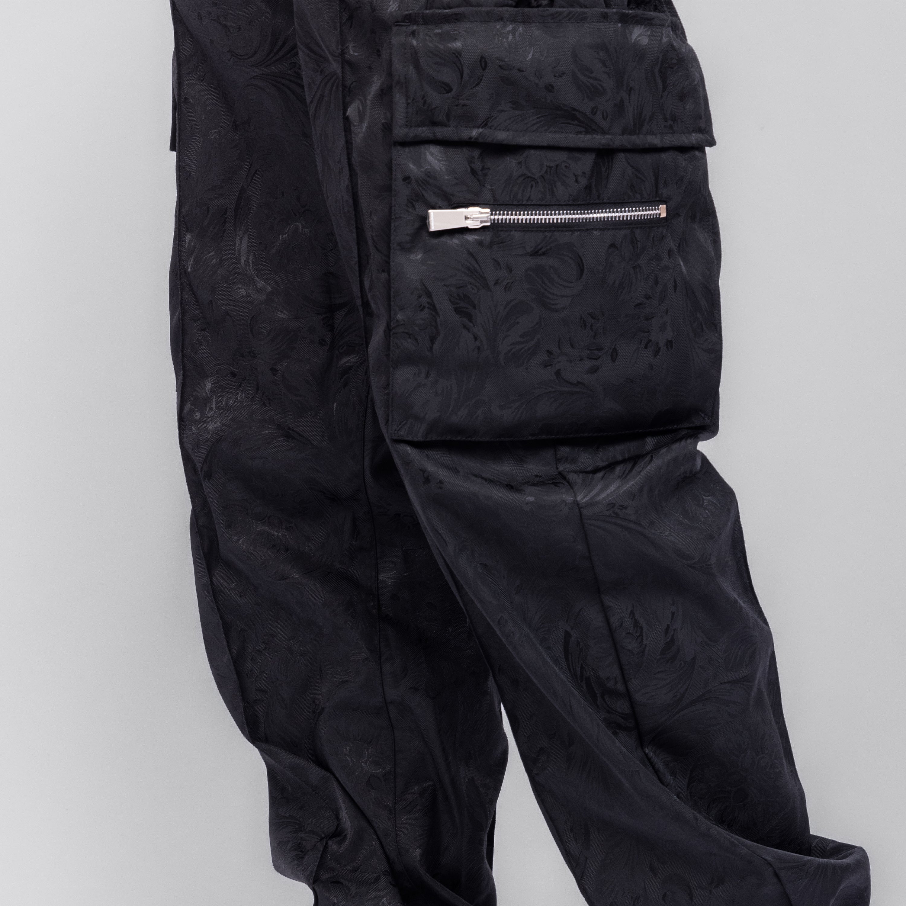 Sudadera Cargo Negra Versace Floral Mesh