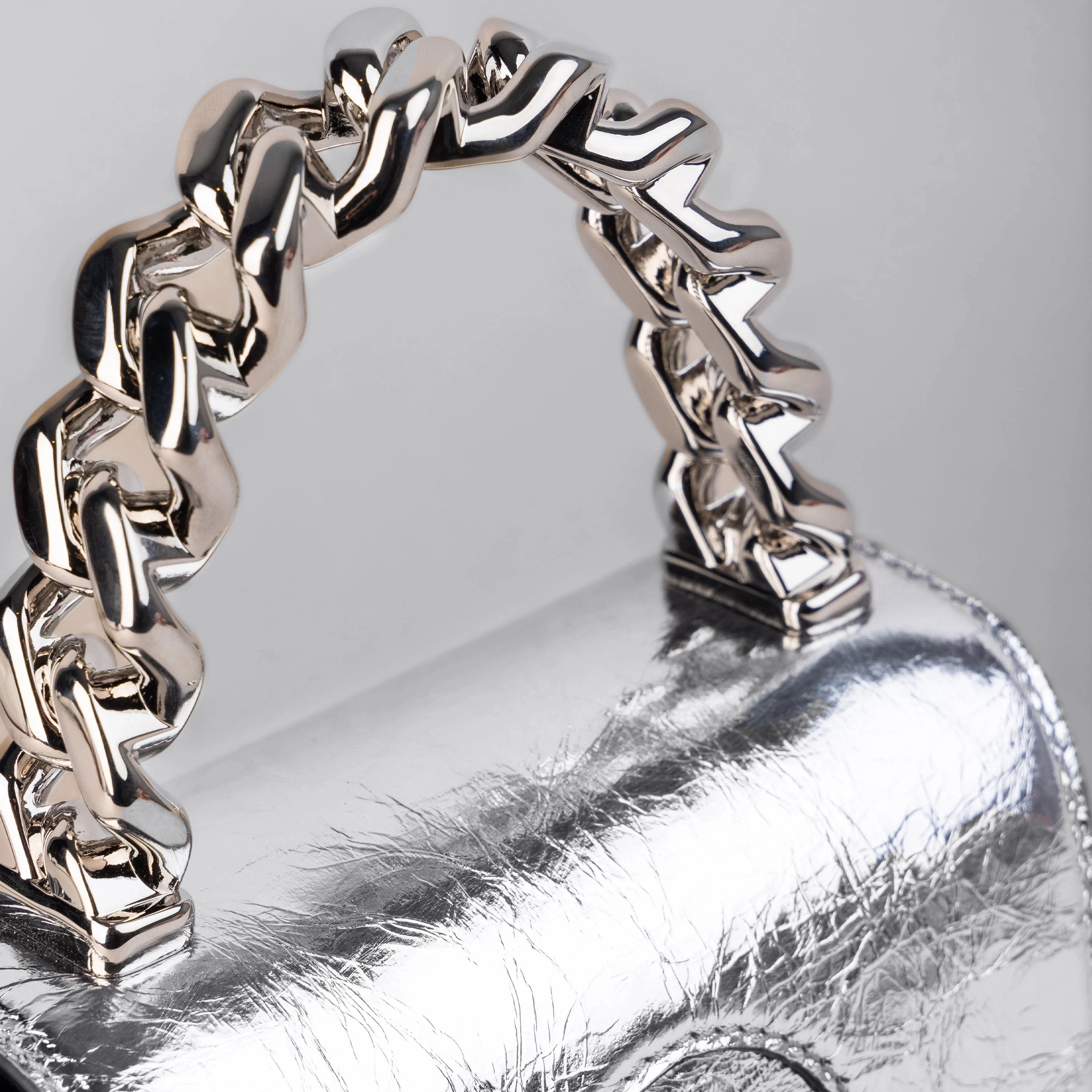 Cartera Plateado Versace Bag Silver La Medusa Metallic