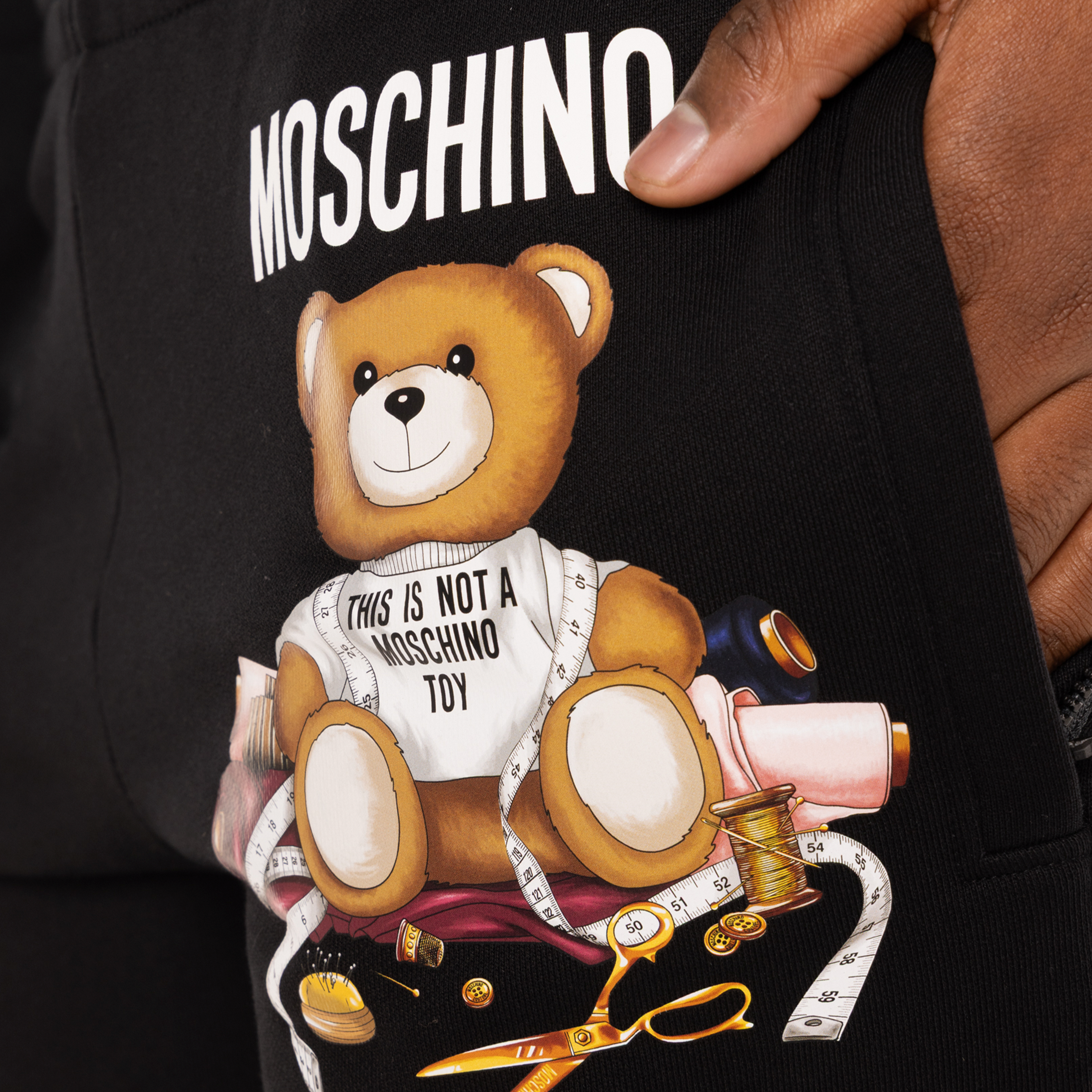 Sudadera Negra Moschino Taylor