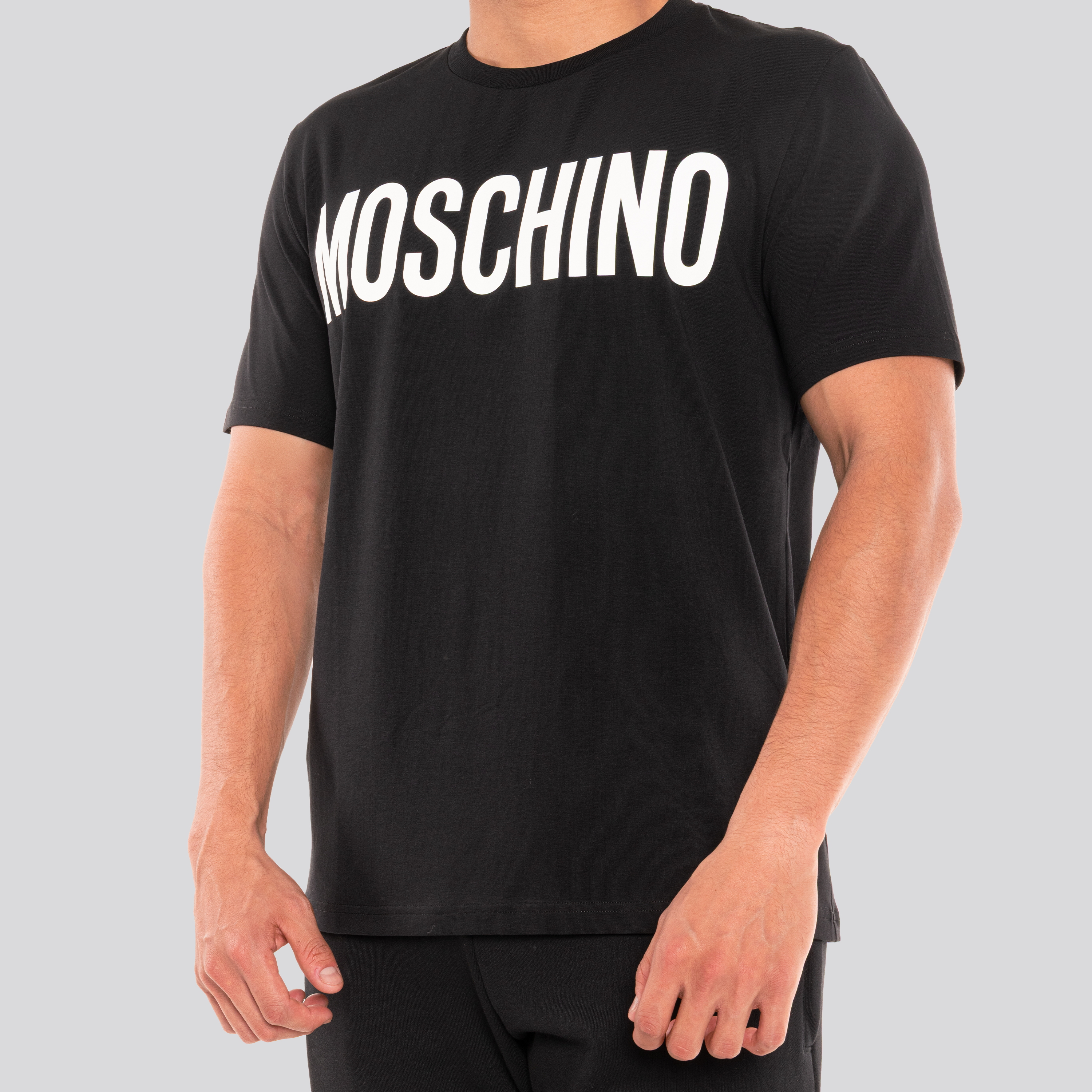 Camiseta Negra Moschino Logo