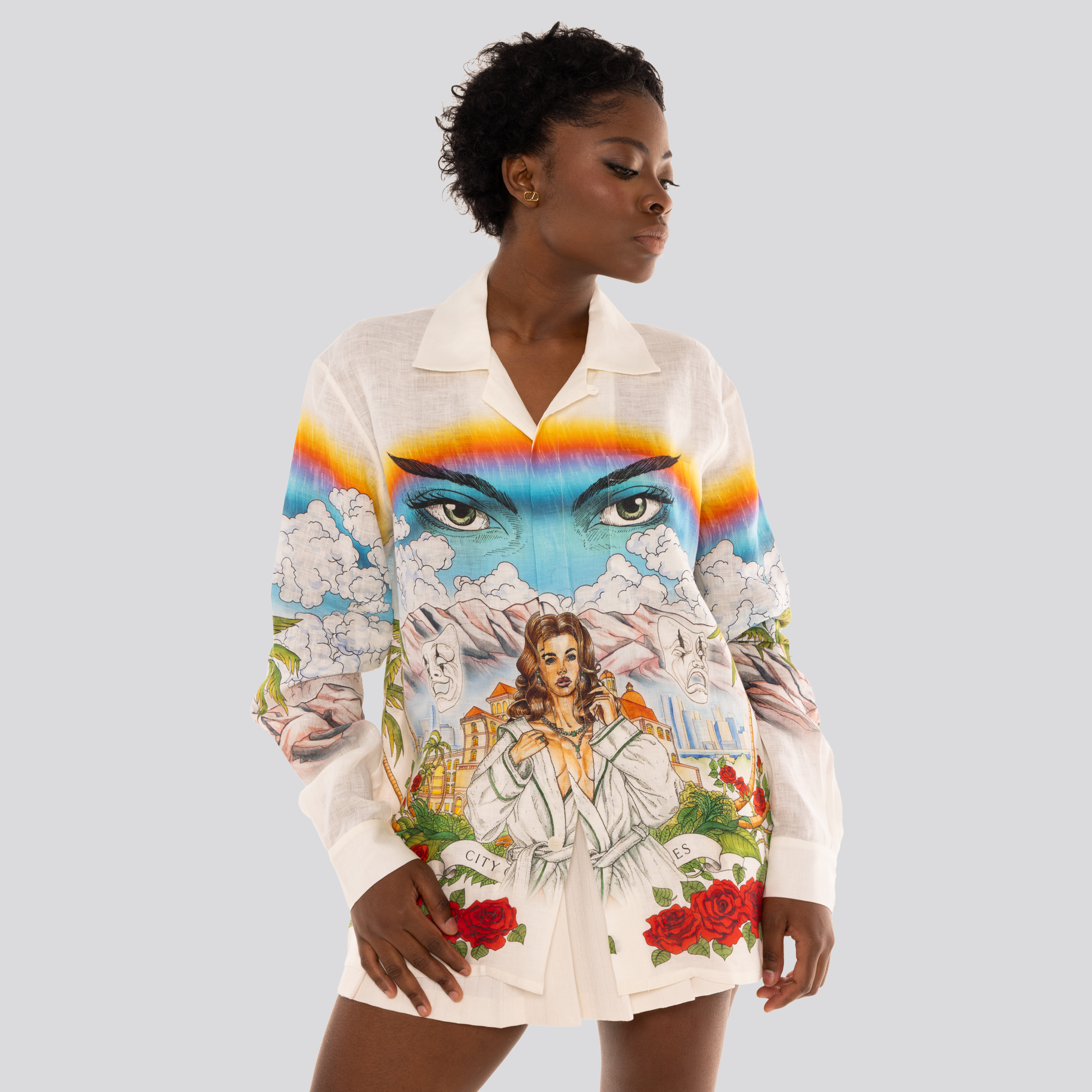 Camisa Multicolor Casablanca Chateau Marmont