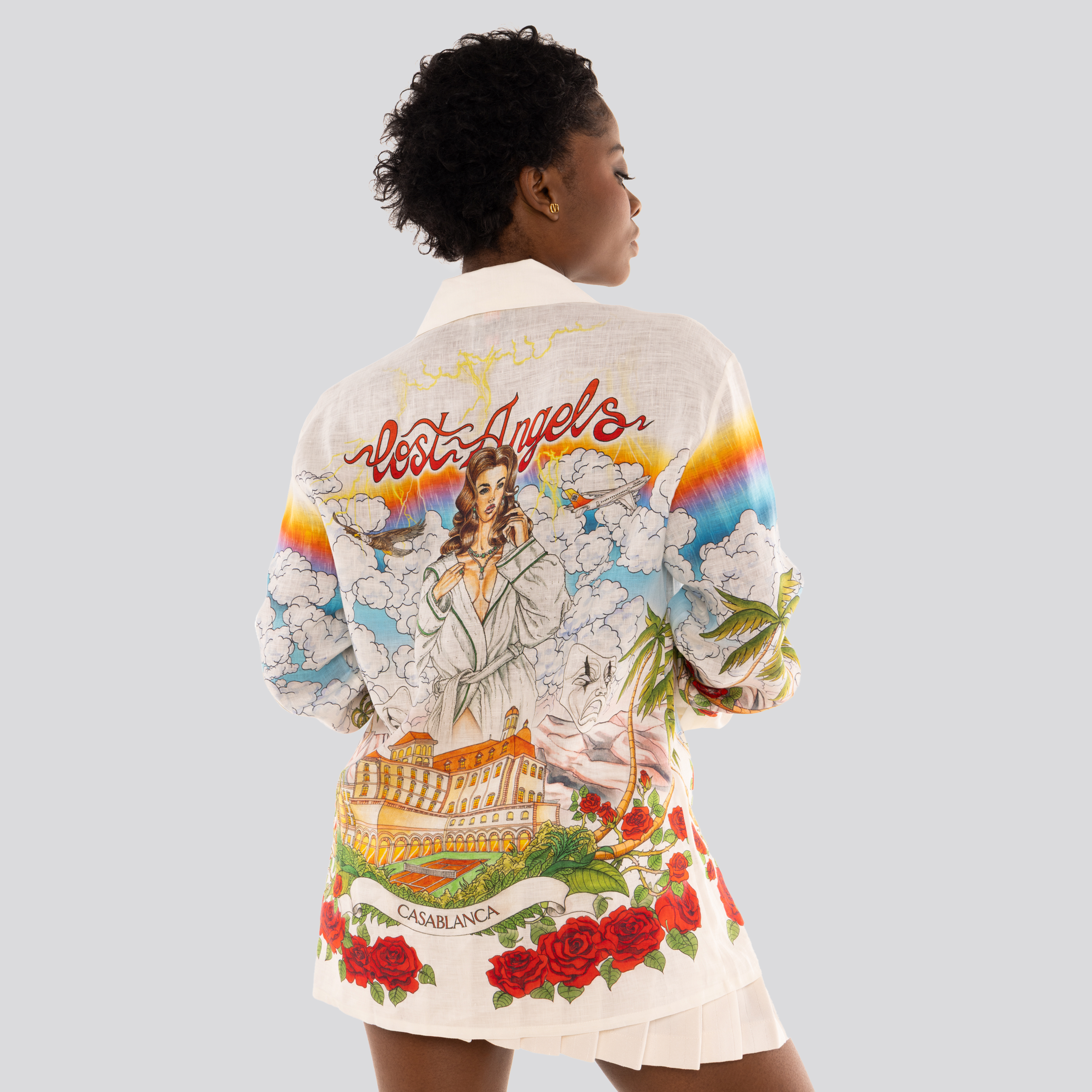 Camisa Multicolor Casablanca Chateau Marmont