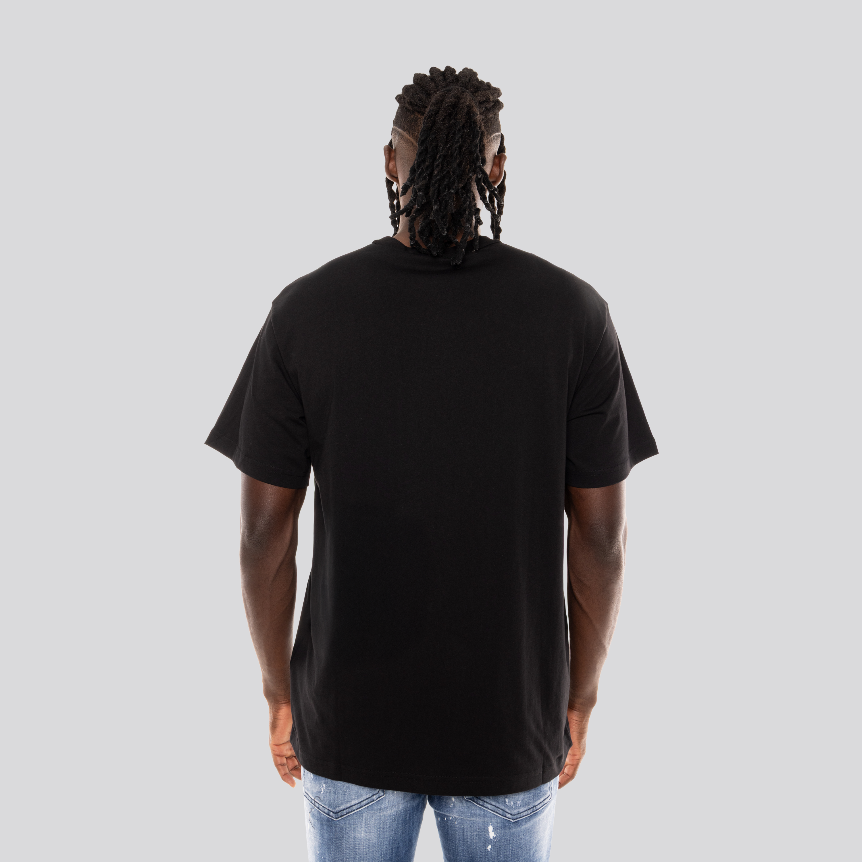 Camiseta Negra Versace Jeans Couture Logo Multicolor