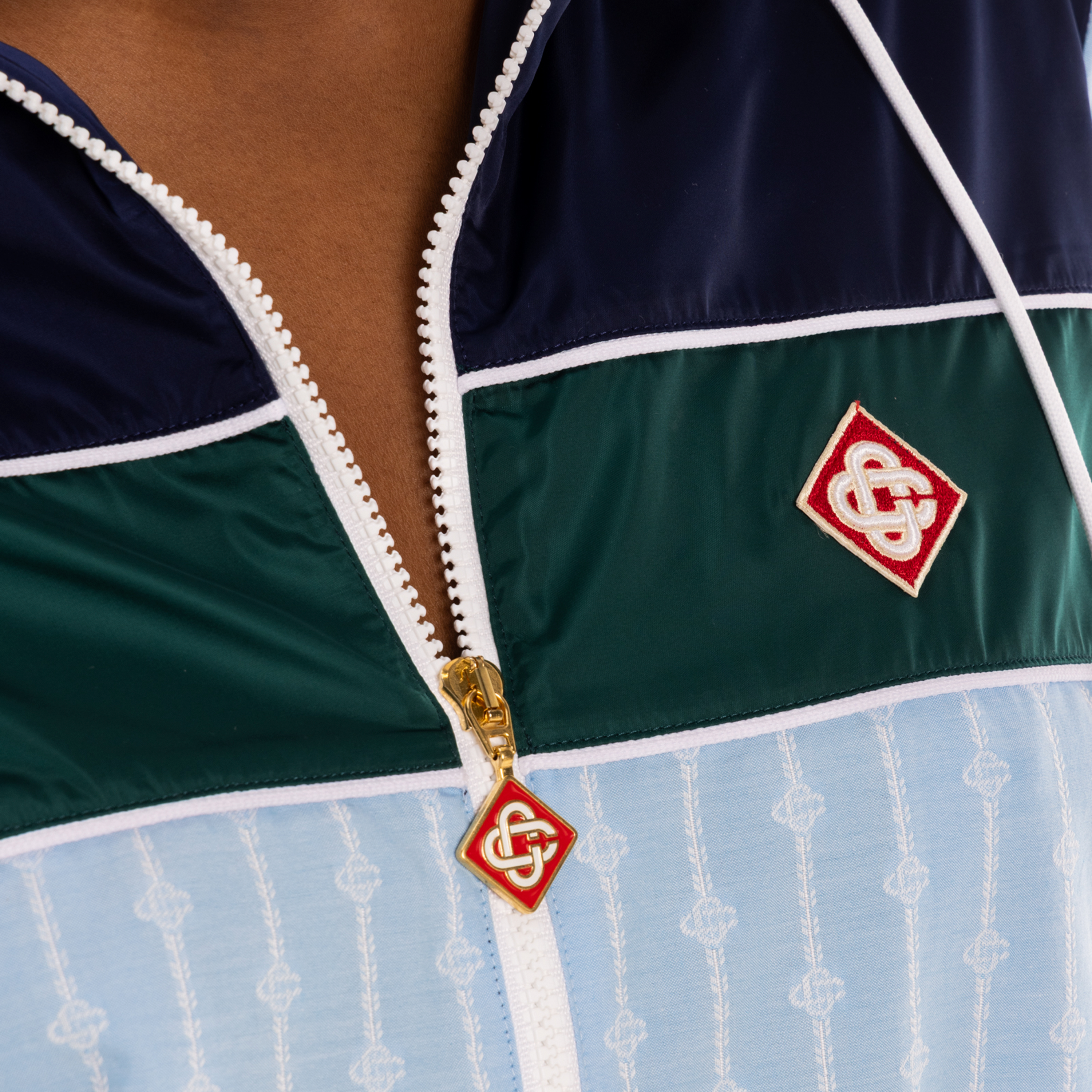 Chaqueta Azul Casablanca Pin Stripe