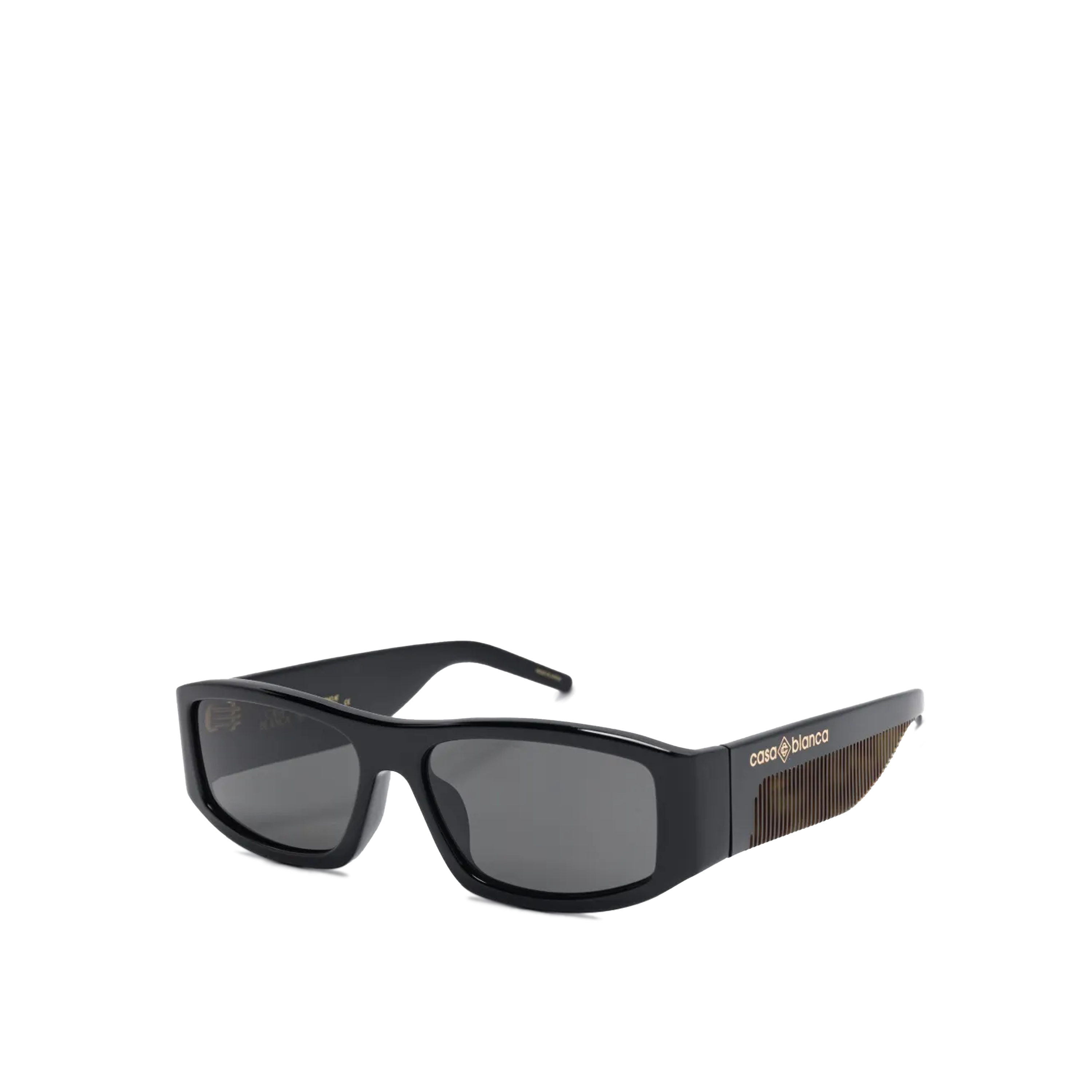 Gafas Negras Casablanca Oval Stripe Acetate