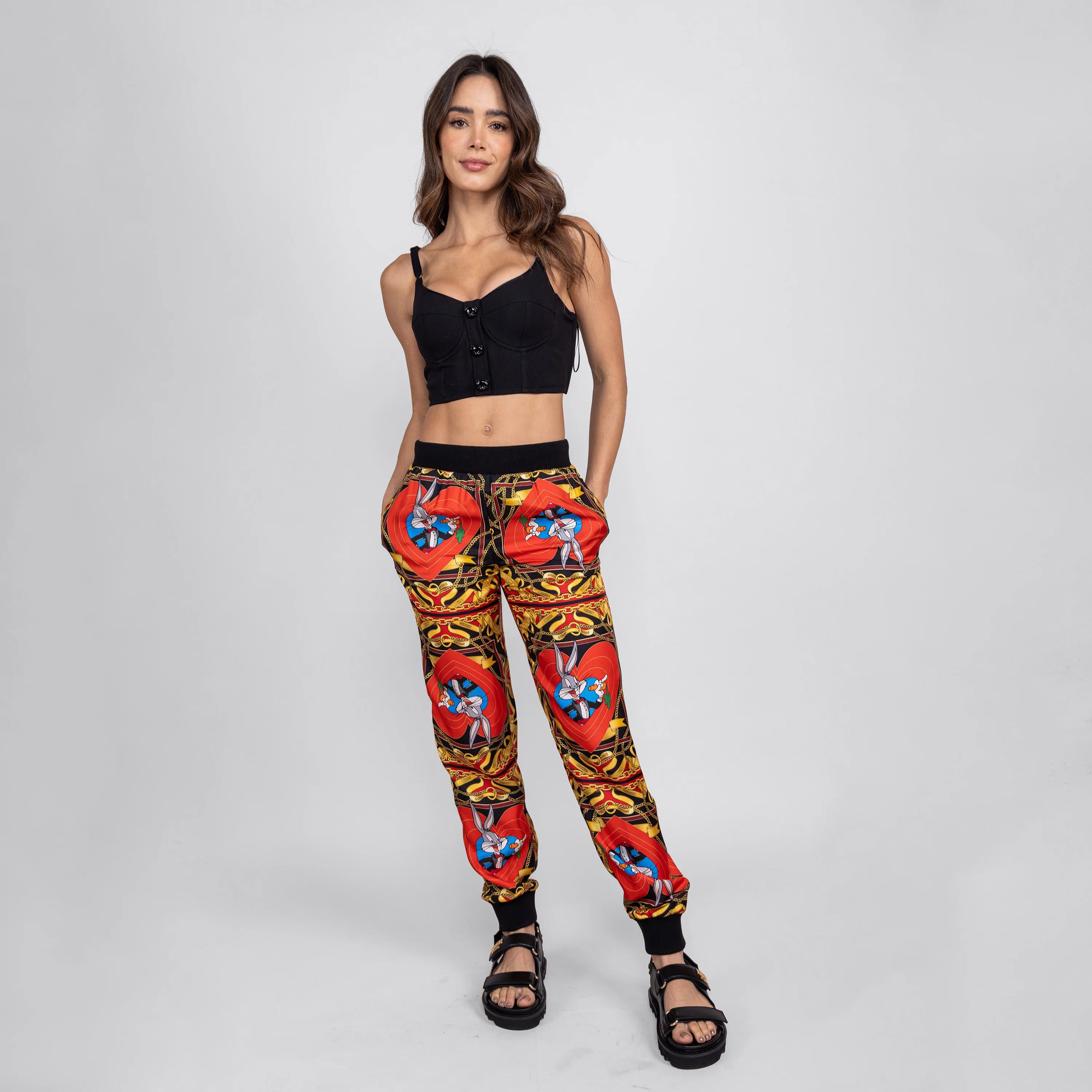 Jogger Rojo Moschino Couture Bad Bunny