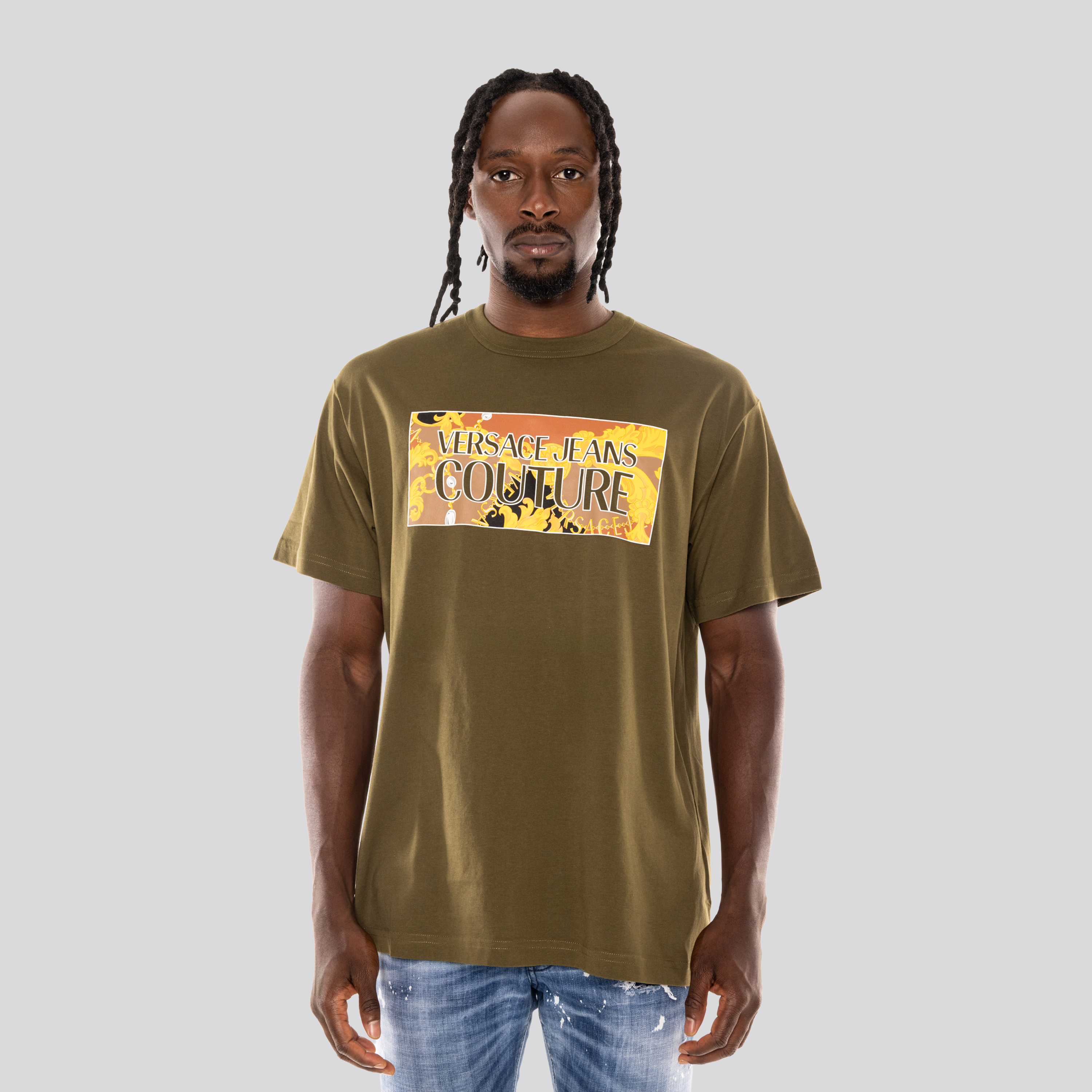 Camiseta Verde Versace Jeans Couture Logo