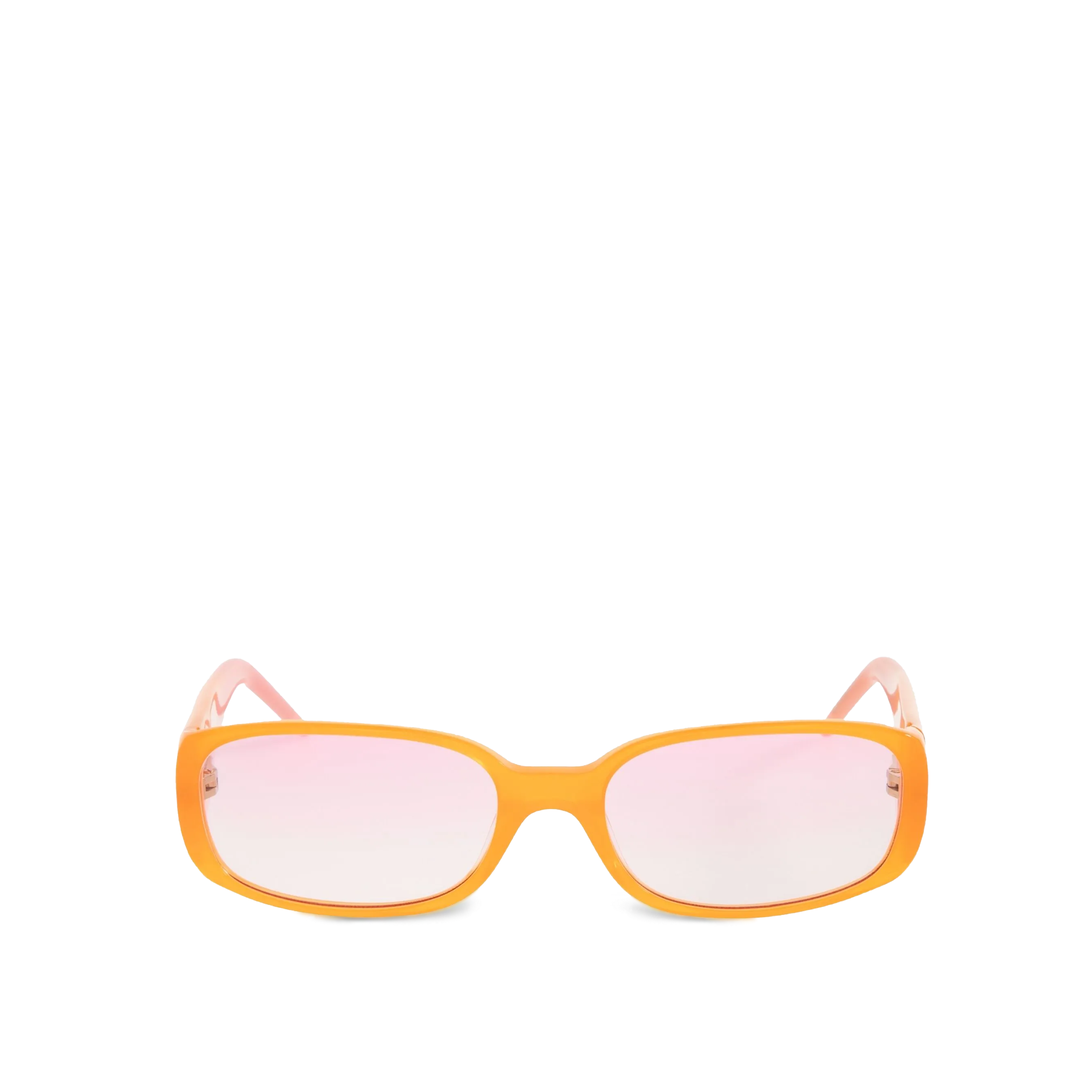 Gafas Naranjas Casablanca Oval Stripe Acetate Sunglasses