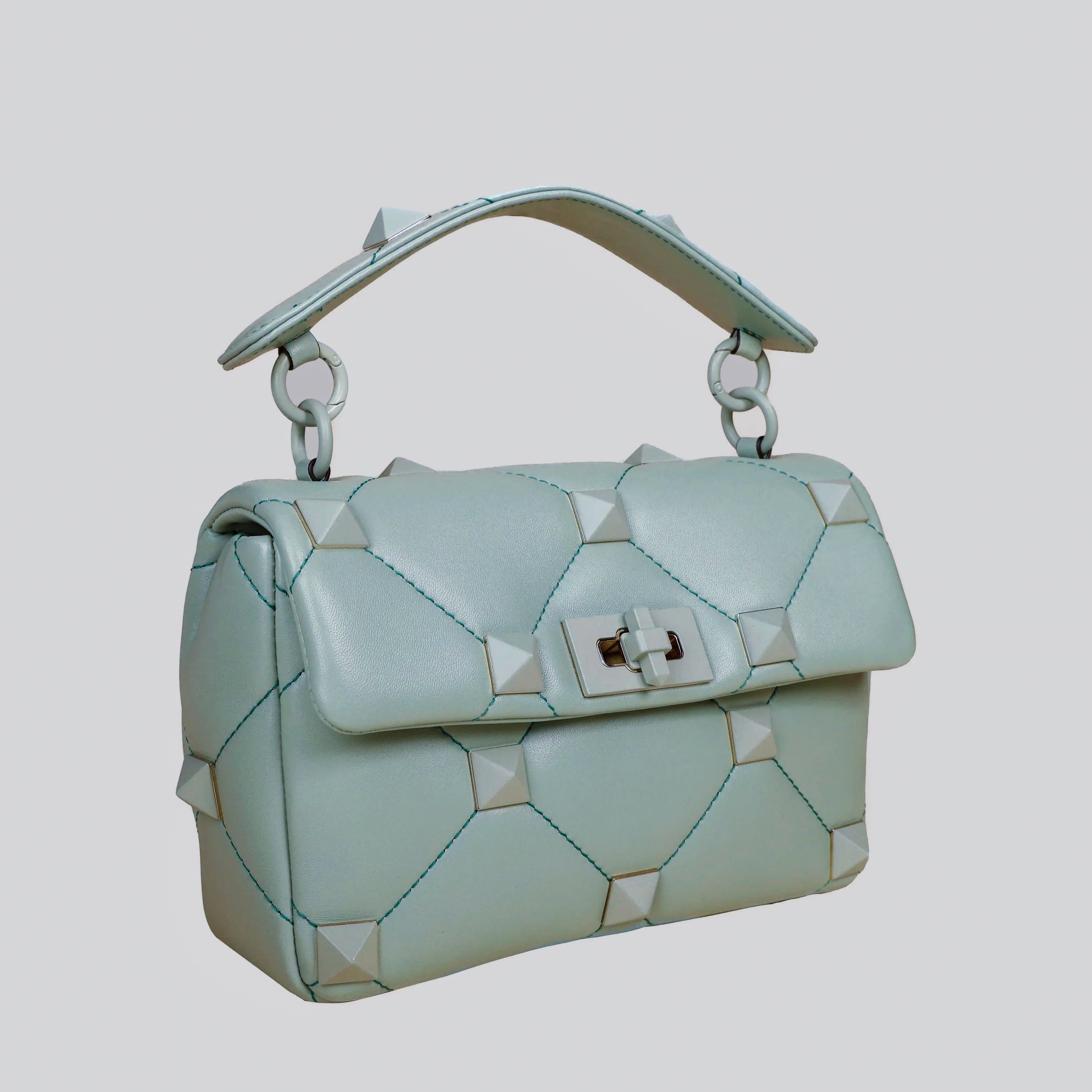 Bolso Verde Valentino Roman Stud Bag