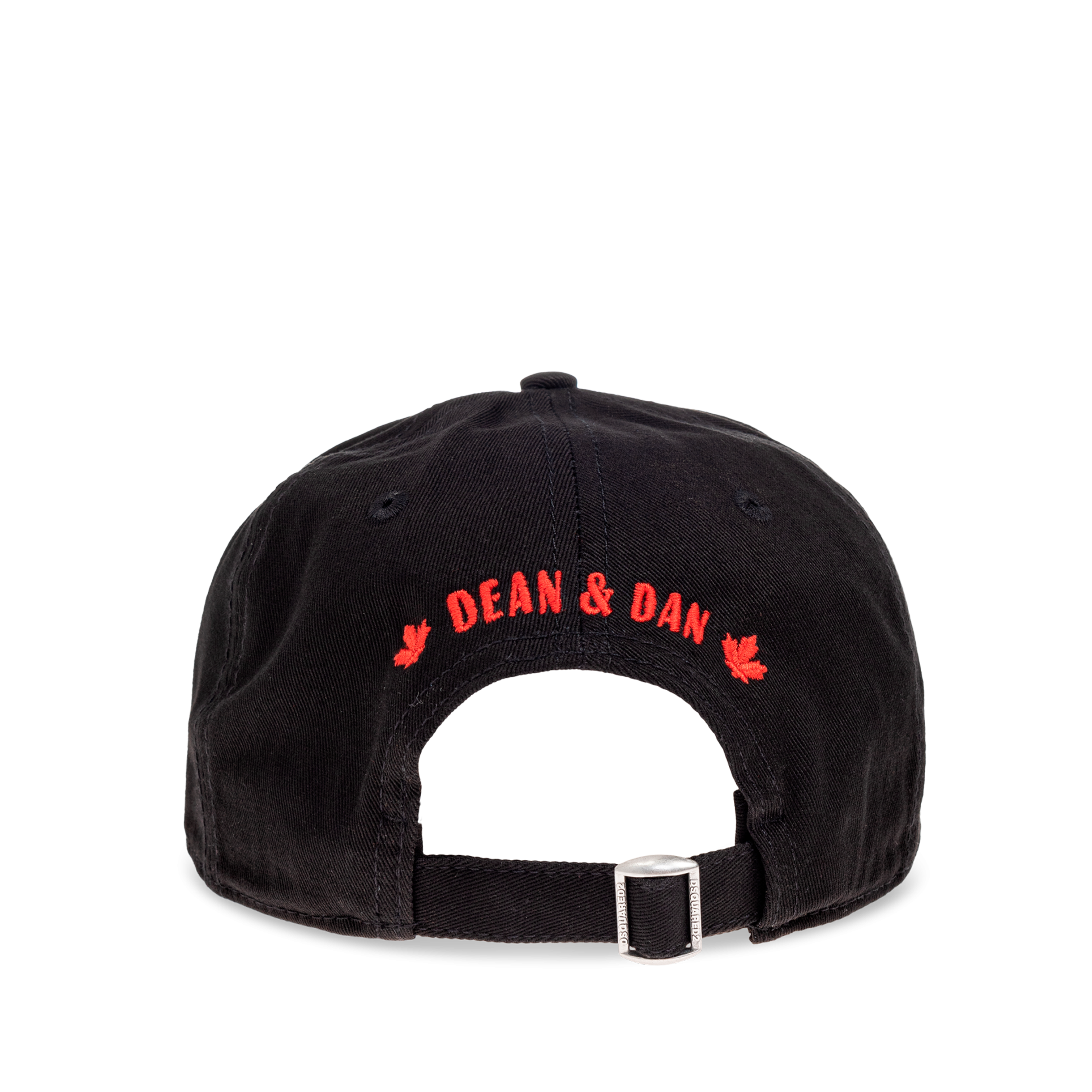 Gorra Negra Dsquared2 Double Patch