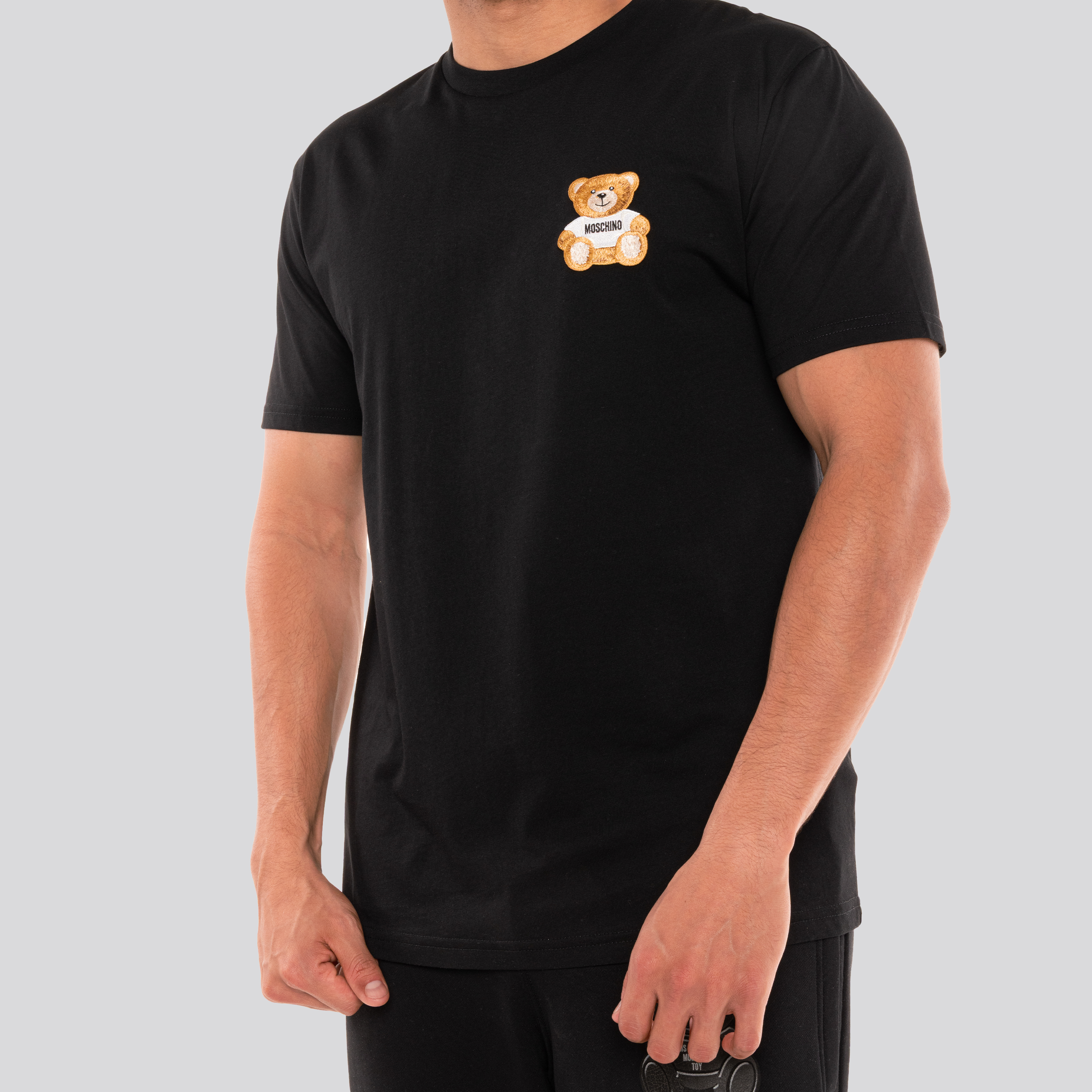 Camiseta Negra Moschino Teddy