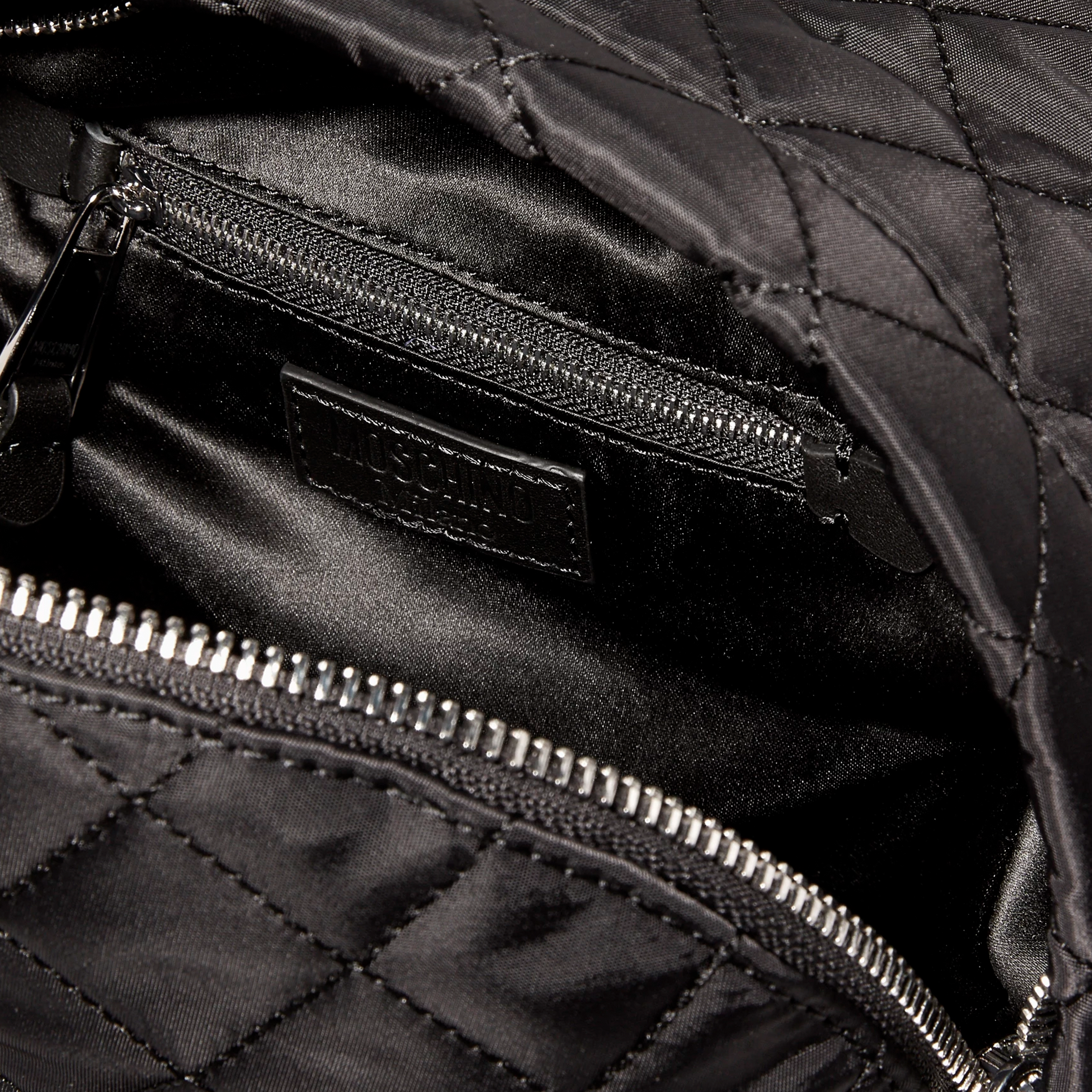 Mochila Negra Moschino Logo