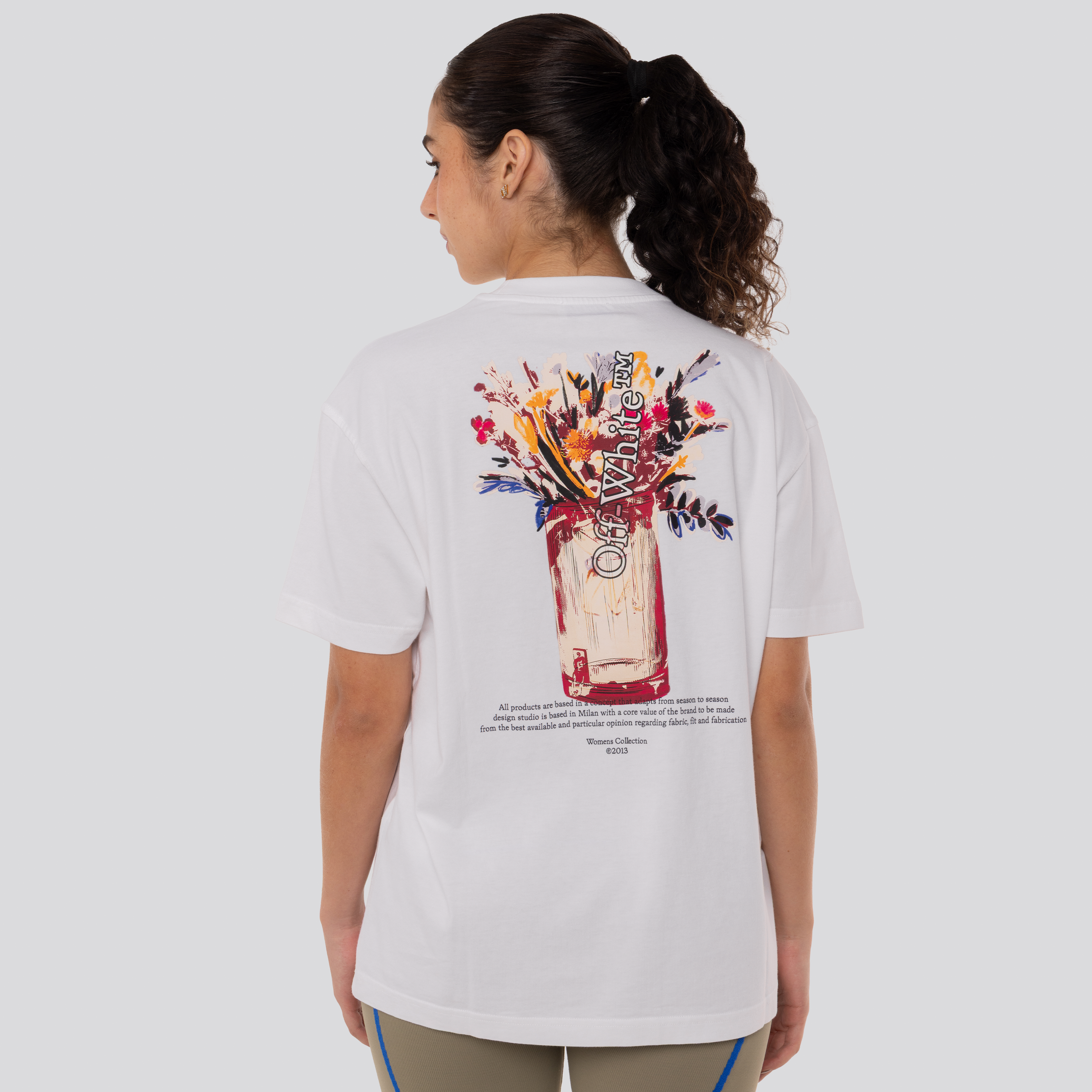 Camiseta Blanca Off-White Flower Vase