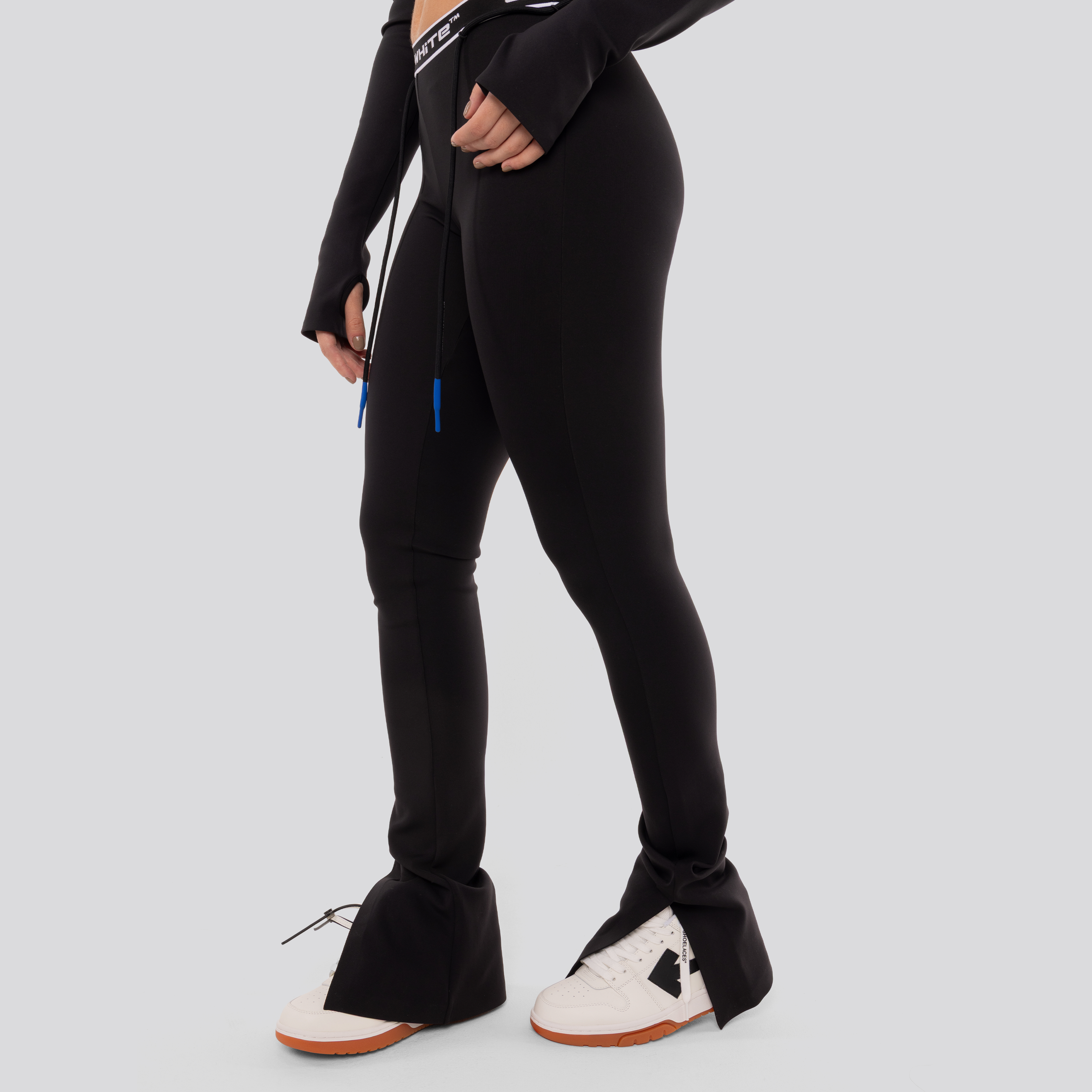 Legging Negro Off-White Logoband Split