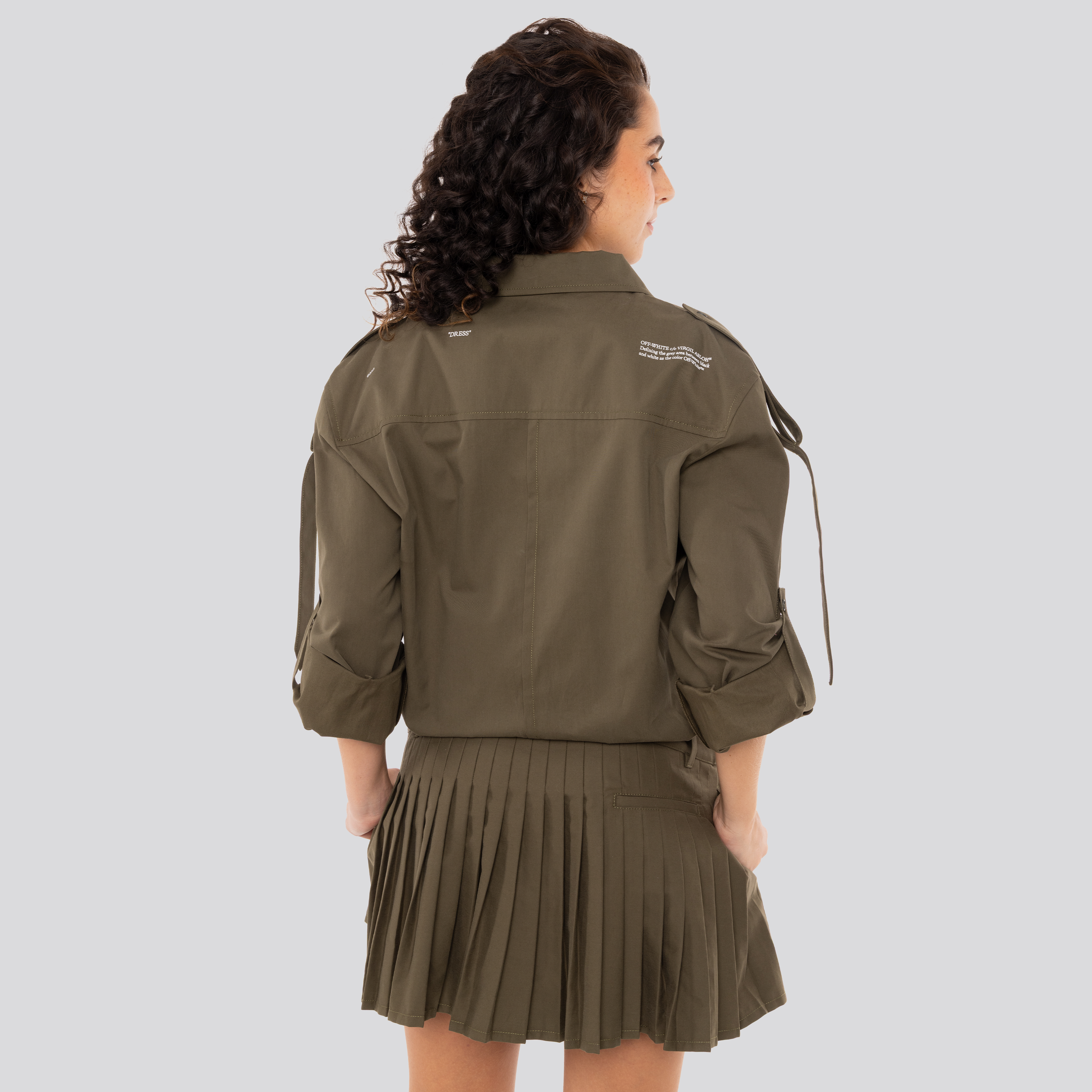 Camisa Verde Off-White CO Savana Mini