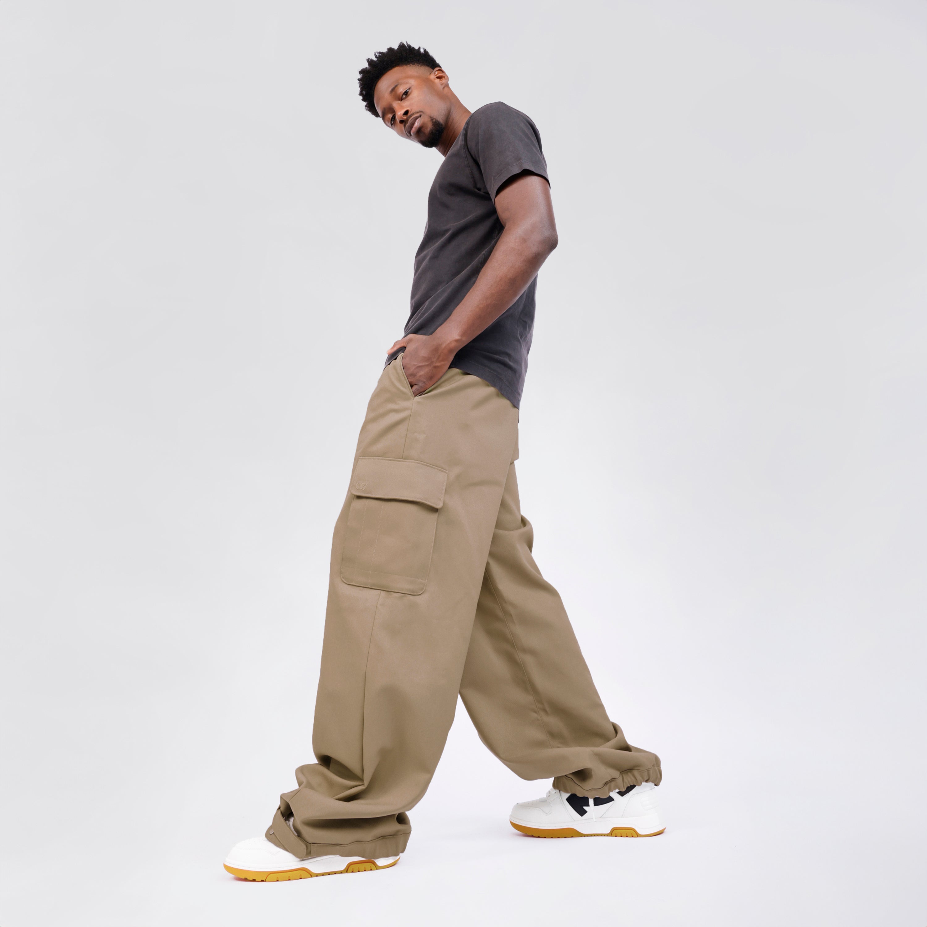 Pantalón Cargo Beige Off-White Cargo