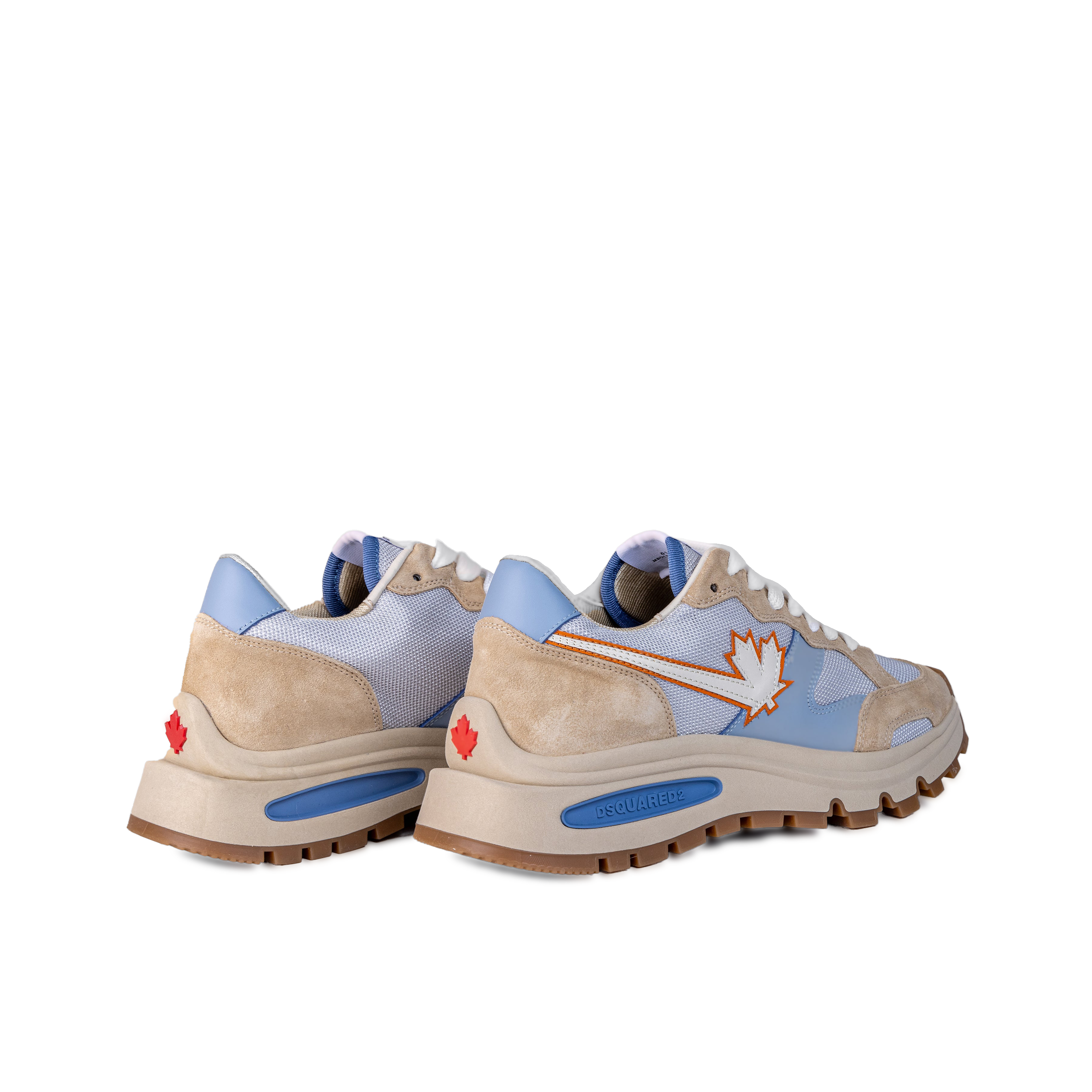 Sneakers Beige Azul Dsquared2 Panelled Bubble