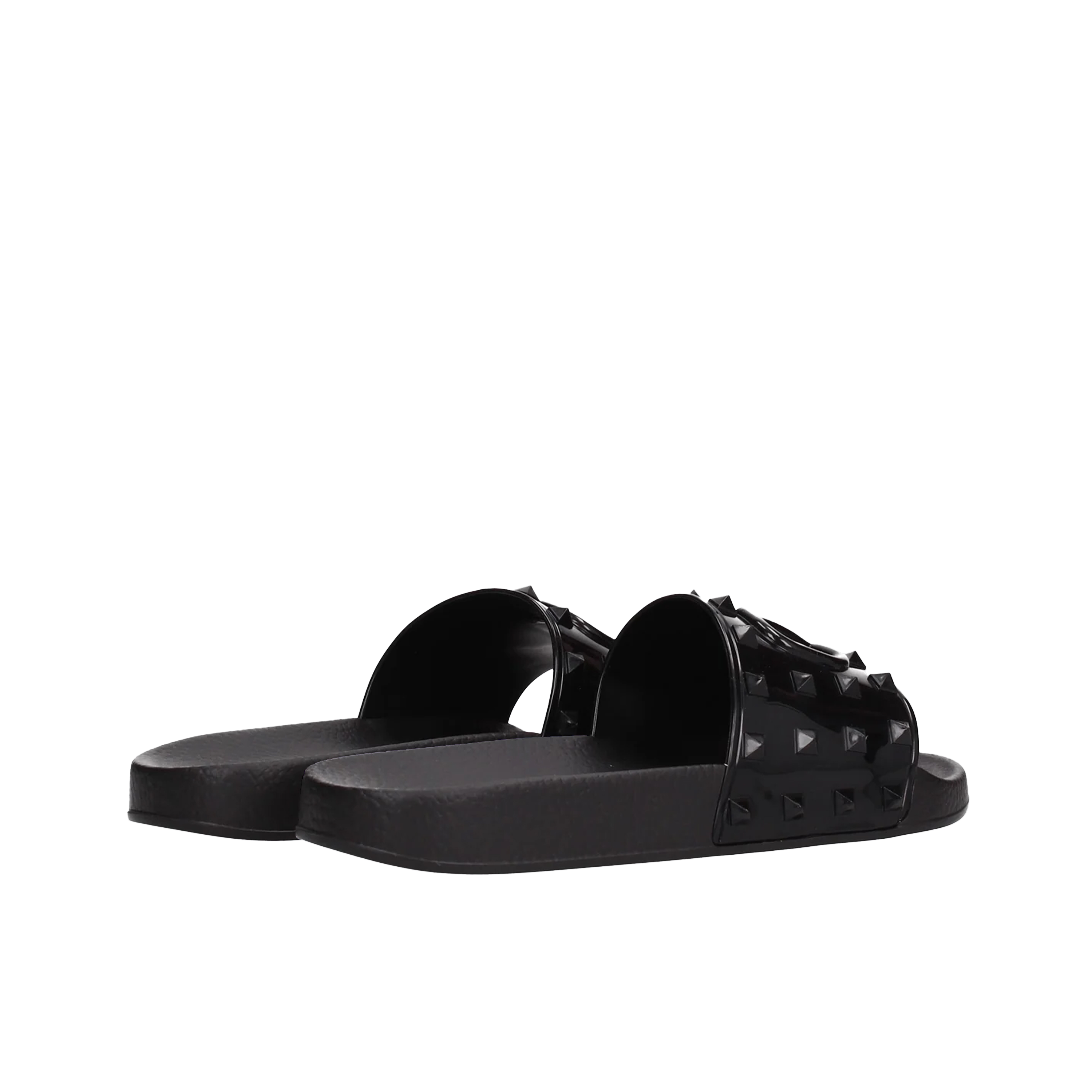 Sandalias Negros Valentino Vlogo Rockstuds