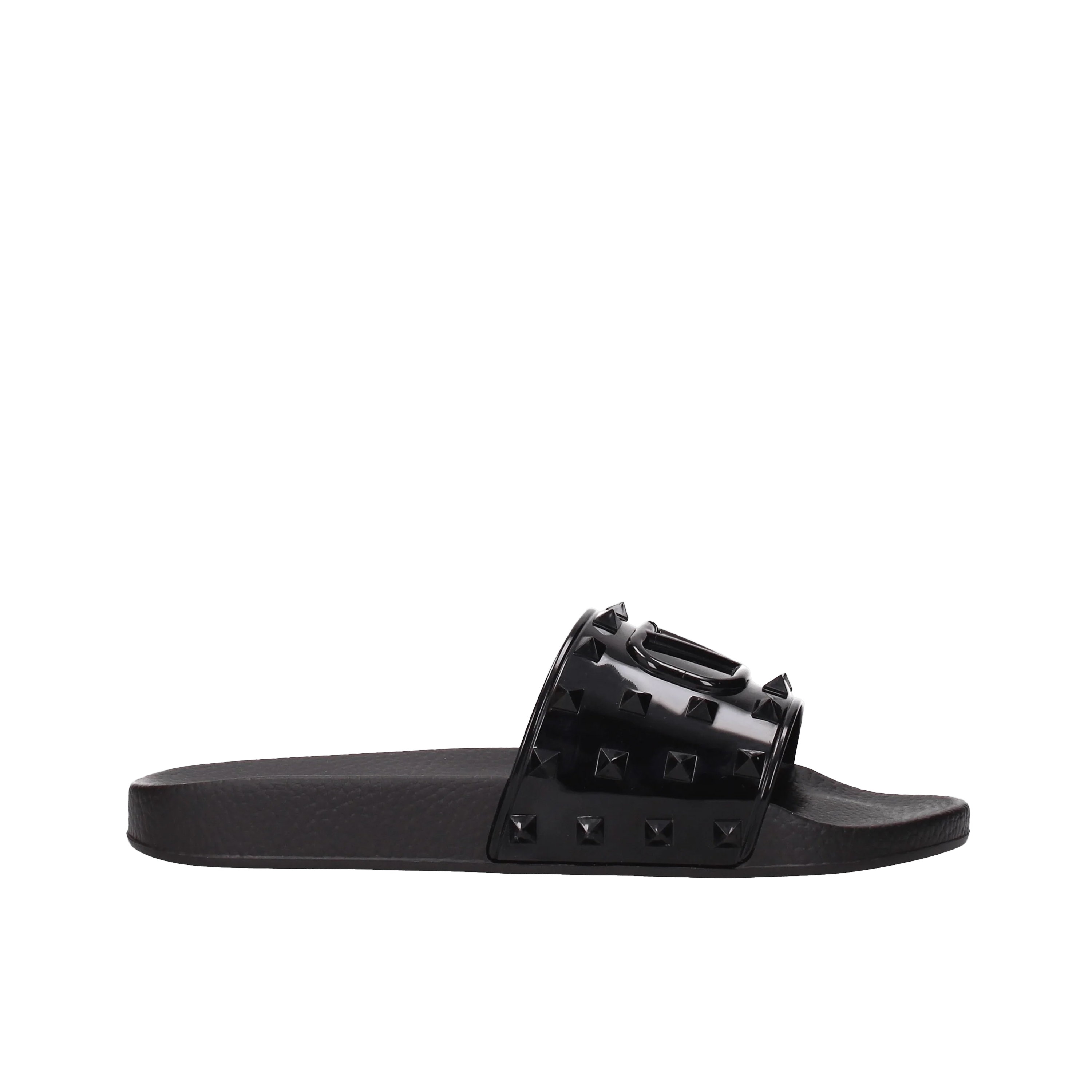Sandalias Negros Valentino Vlogo Rockstuds