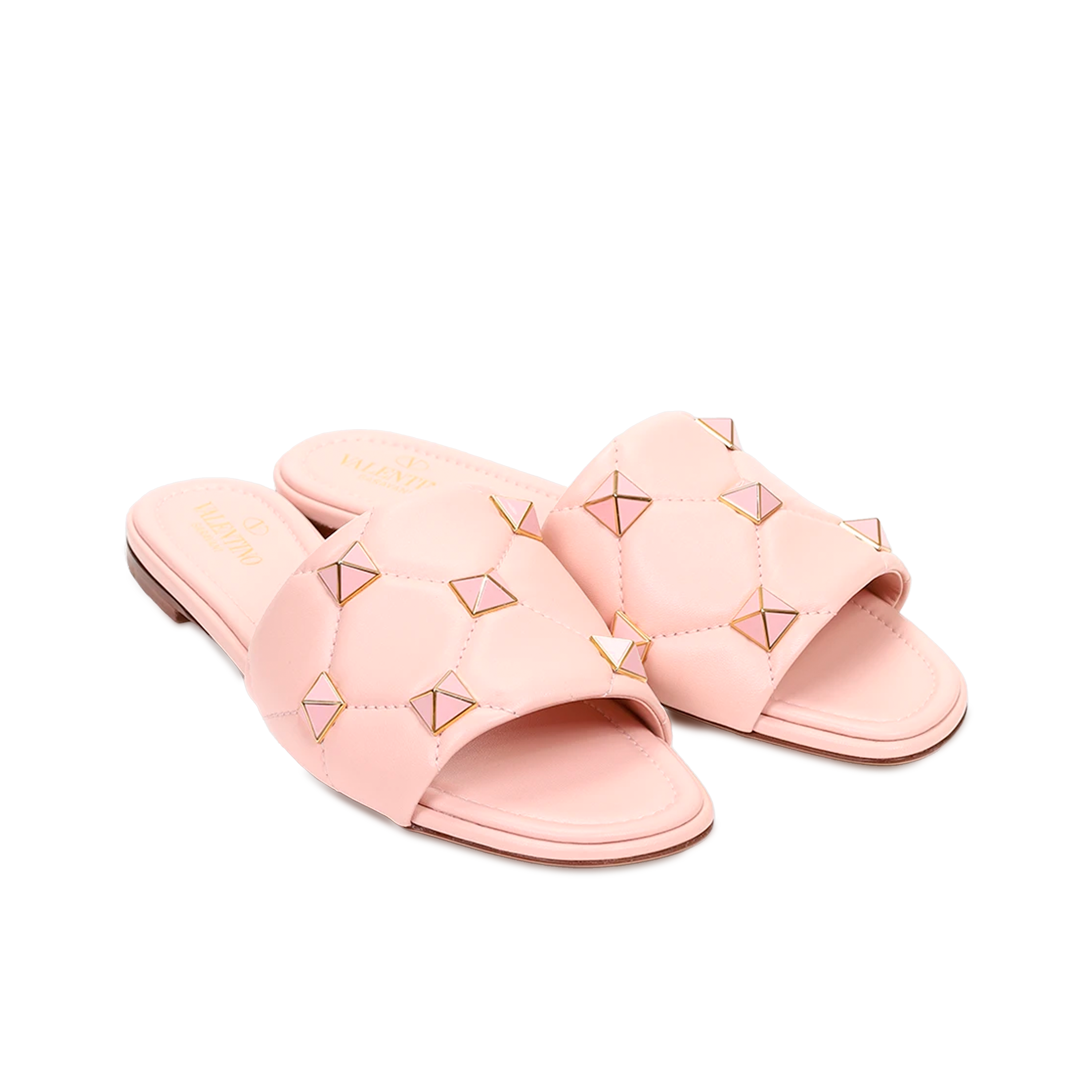 Sandalias Rosadas Valentino Multi Studs