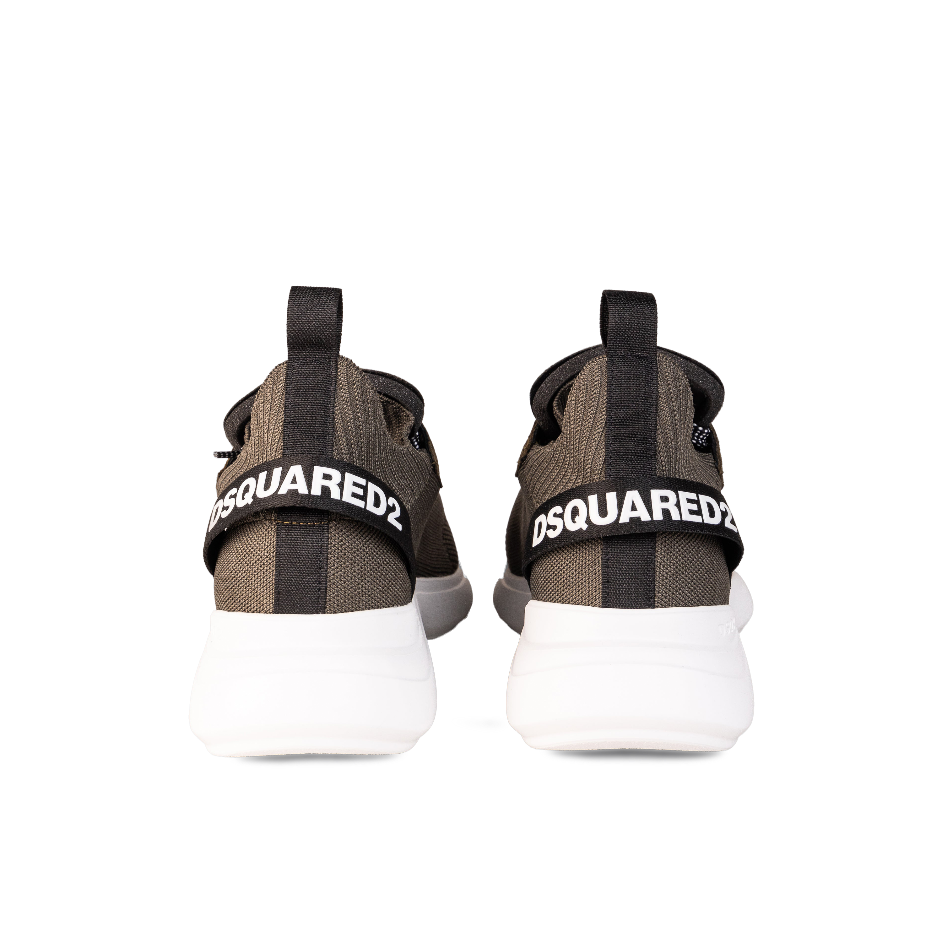 Sneakers Verde Militar Dsquared2 Lace Sock
