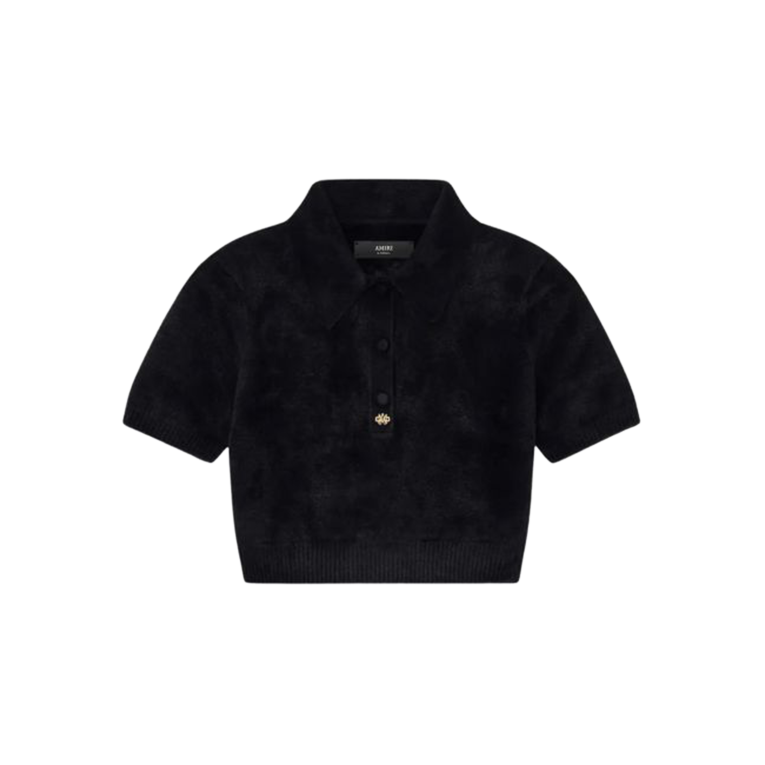 Camiseta Tipo Polo Negra AMIRI Velvet