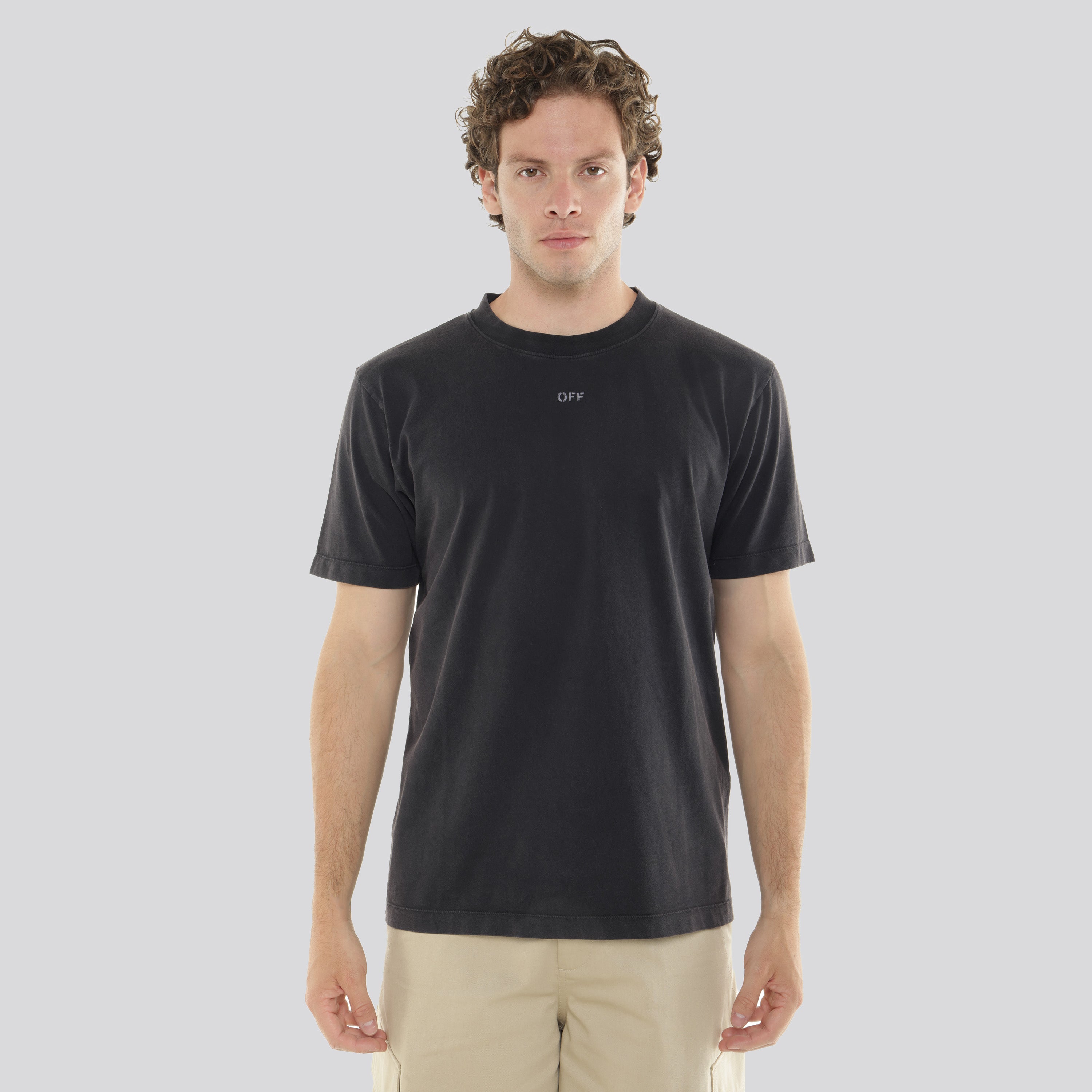 Camiseta Negra Off-White S.Matthew