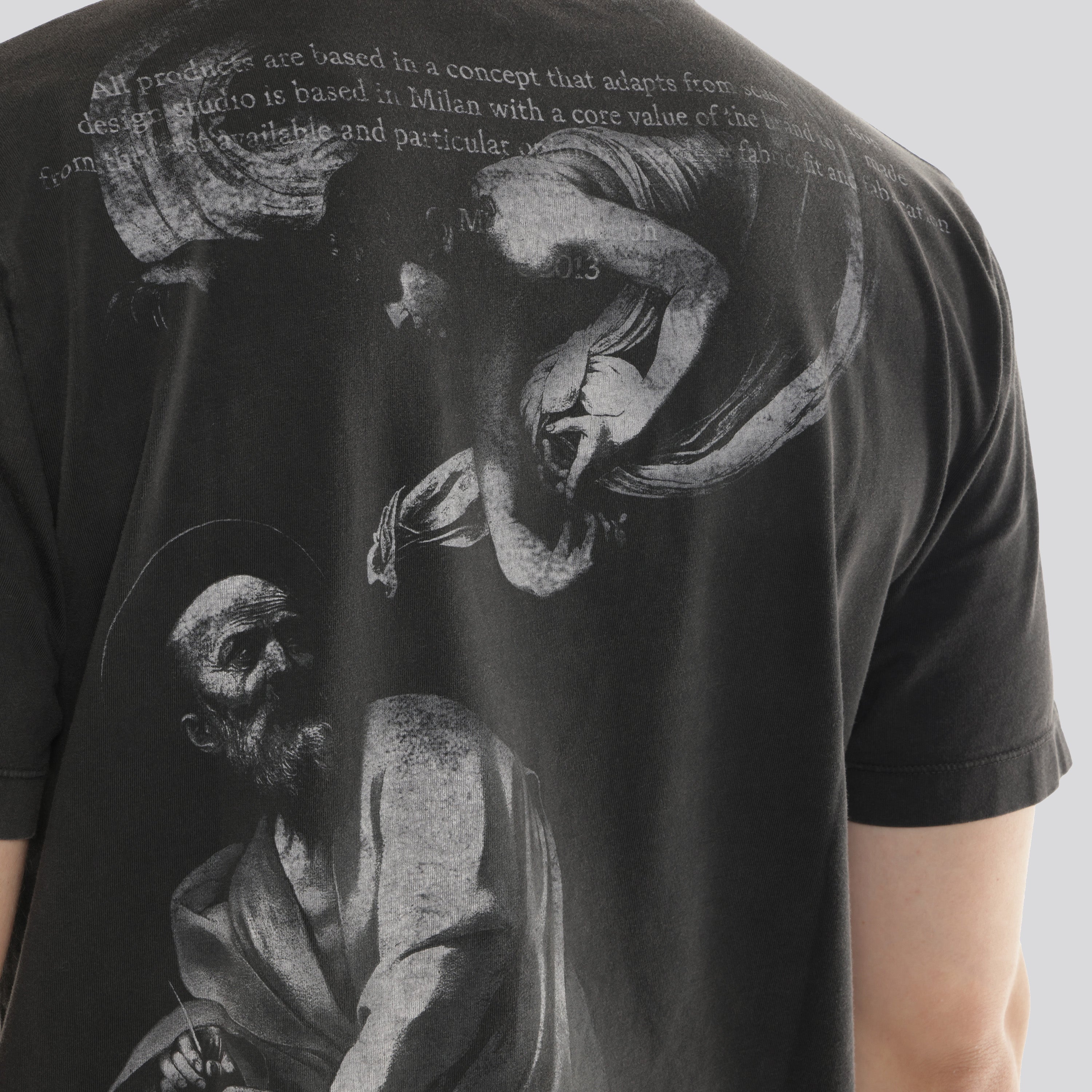 Camiseta Negra Off-White S.Matthew