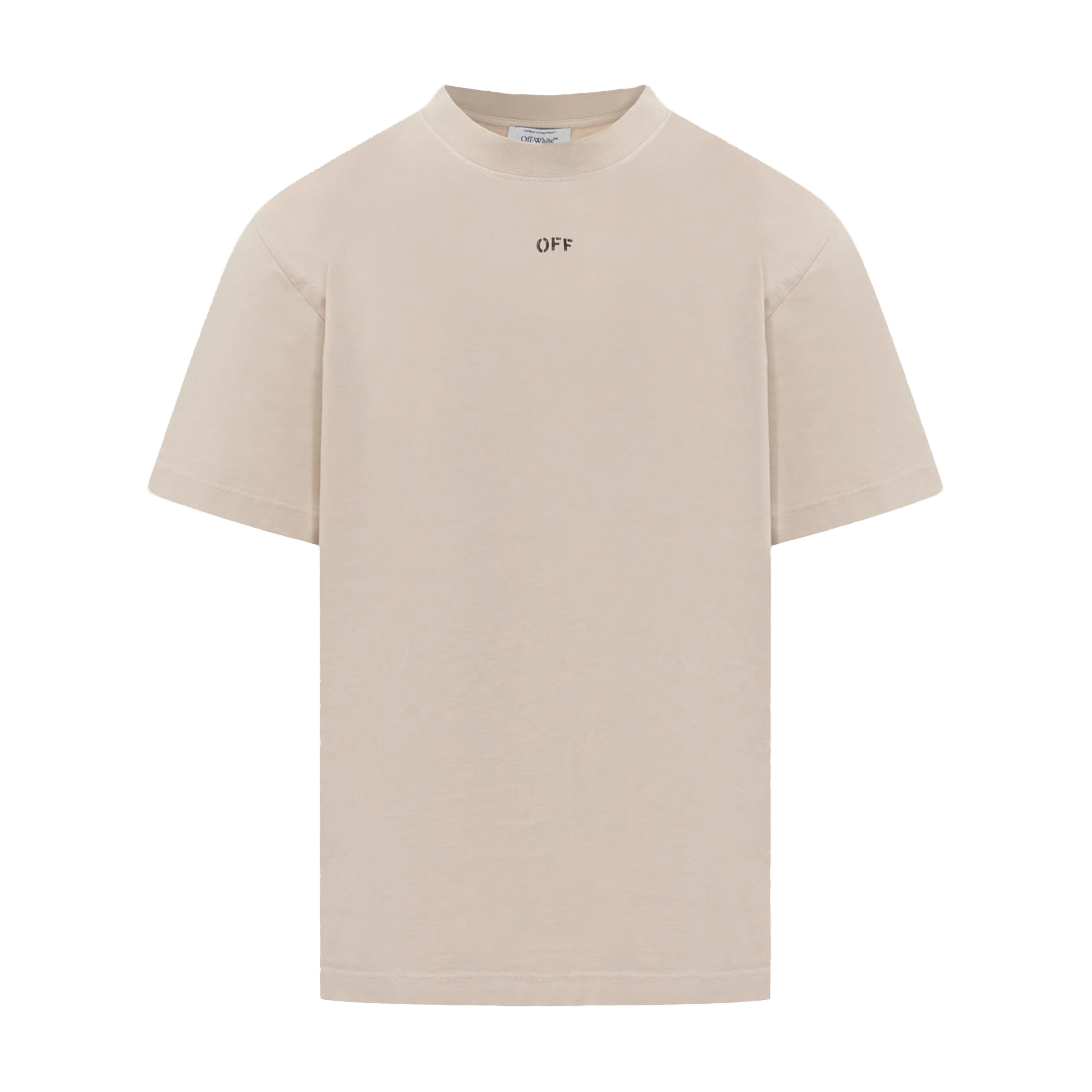 Camiseta Beige Off-White Off Stamp