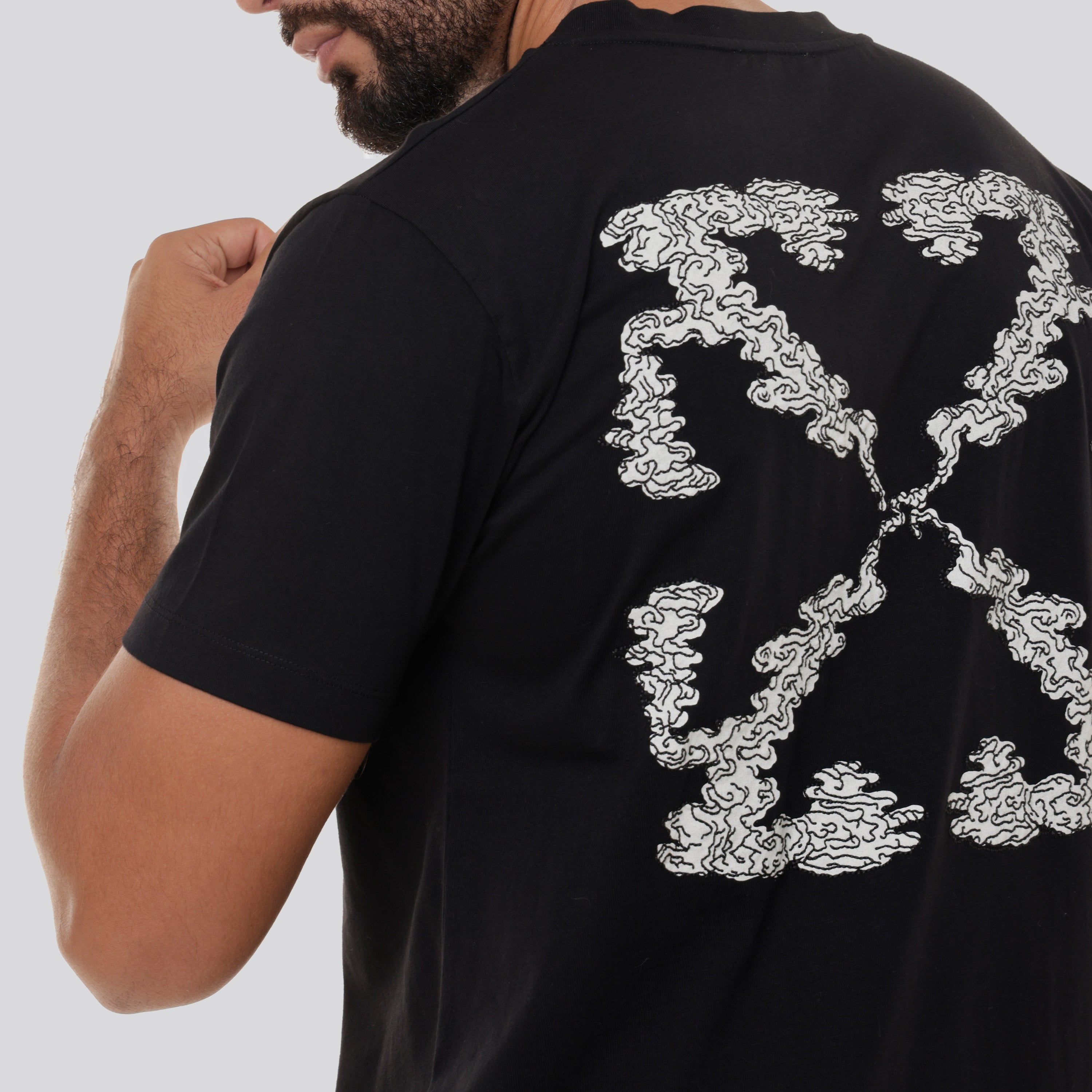 Camiseta Negra Off-White Cloud Arrow