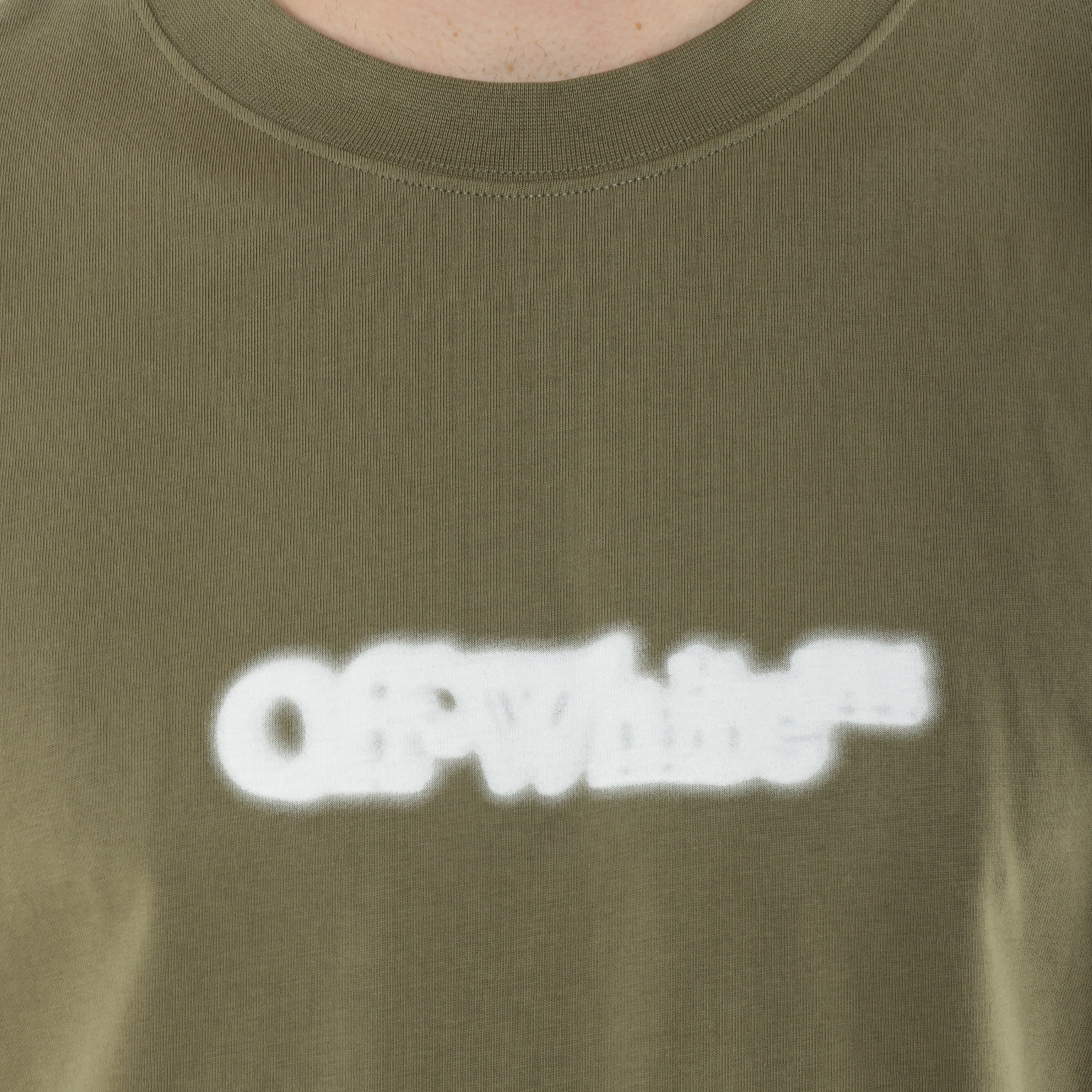 Camiseta Verde Off-White Spray Arrow