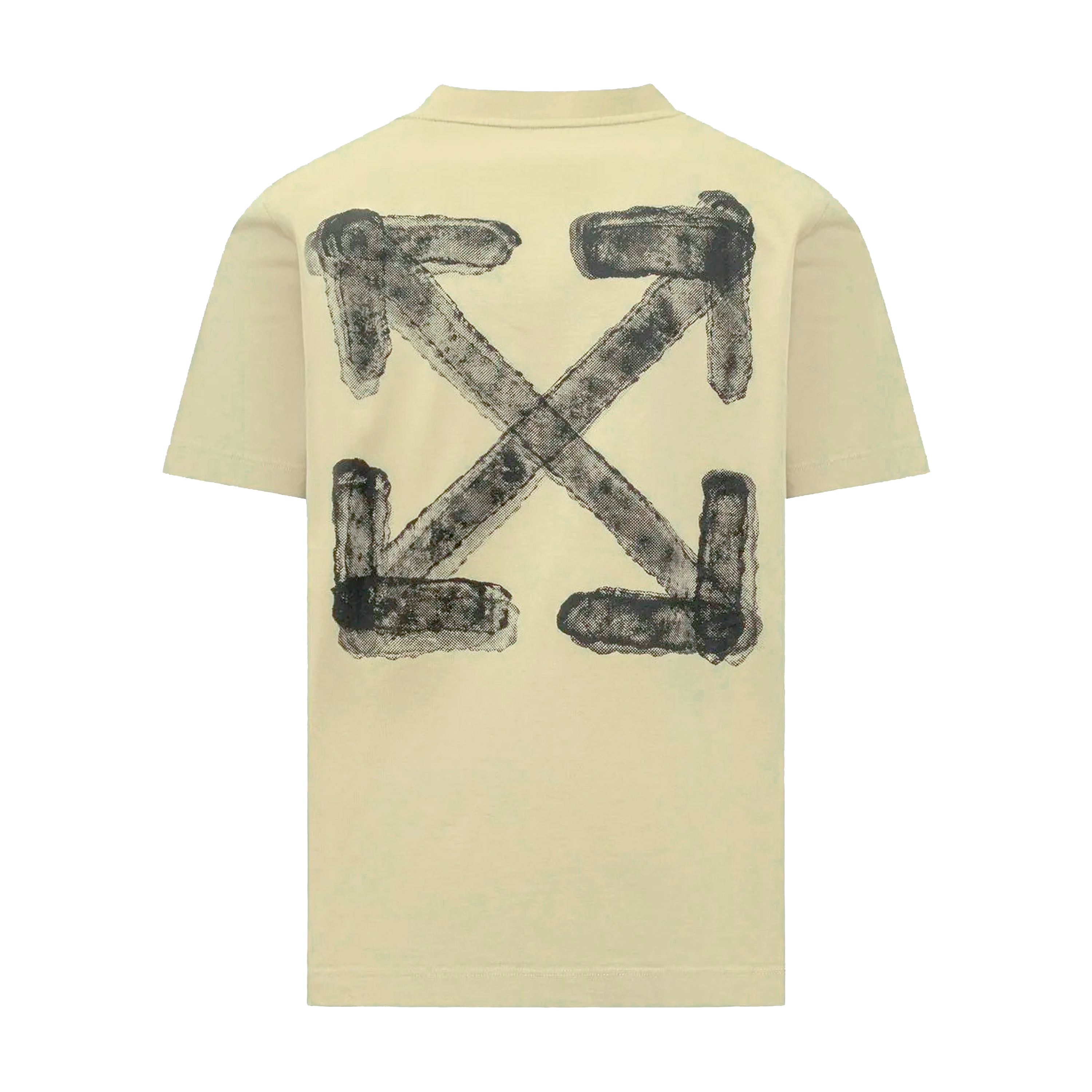 Camiseta Beige Off White Spray Arrow