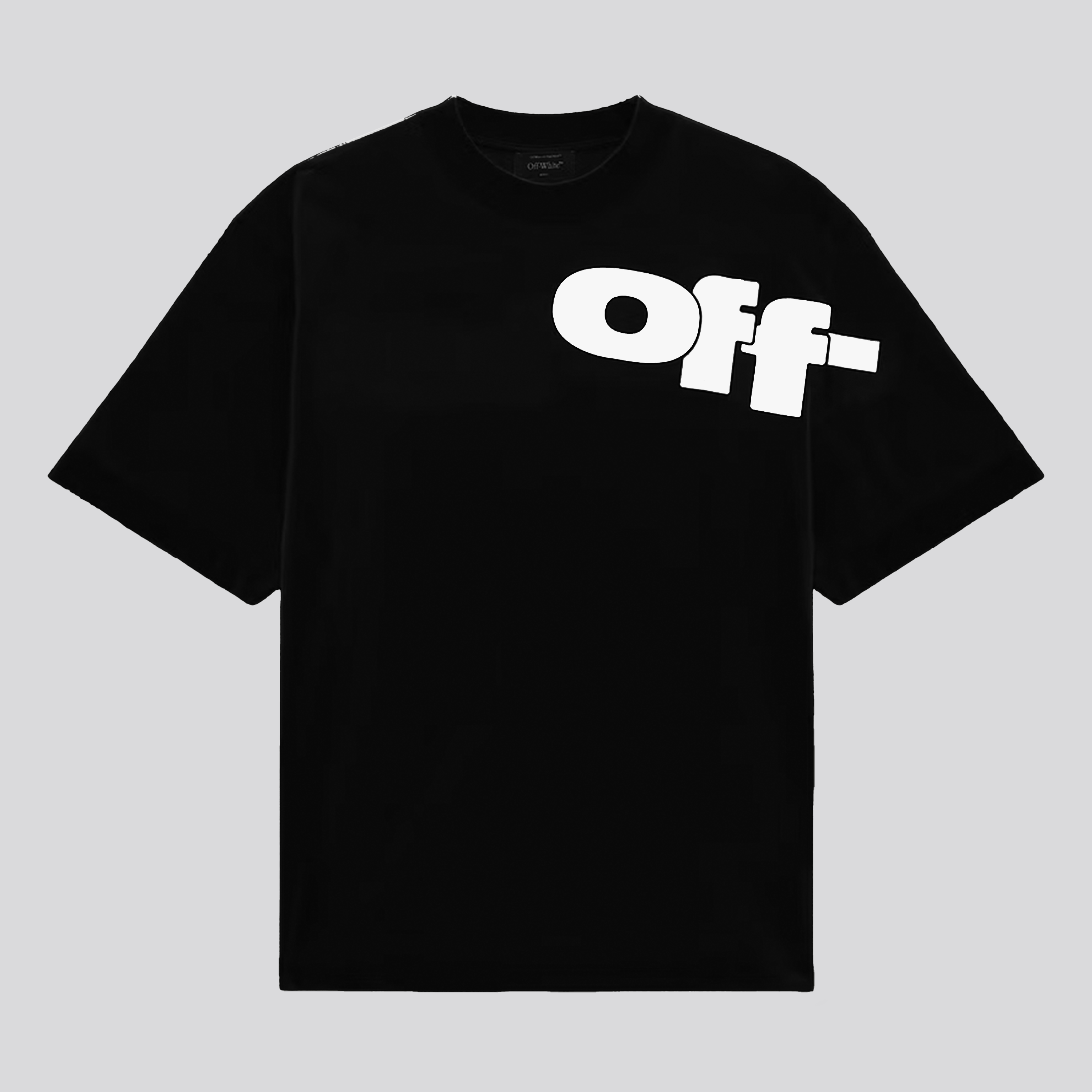 Camiseta off white negra on sale