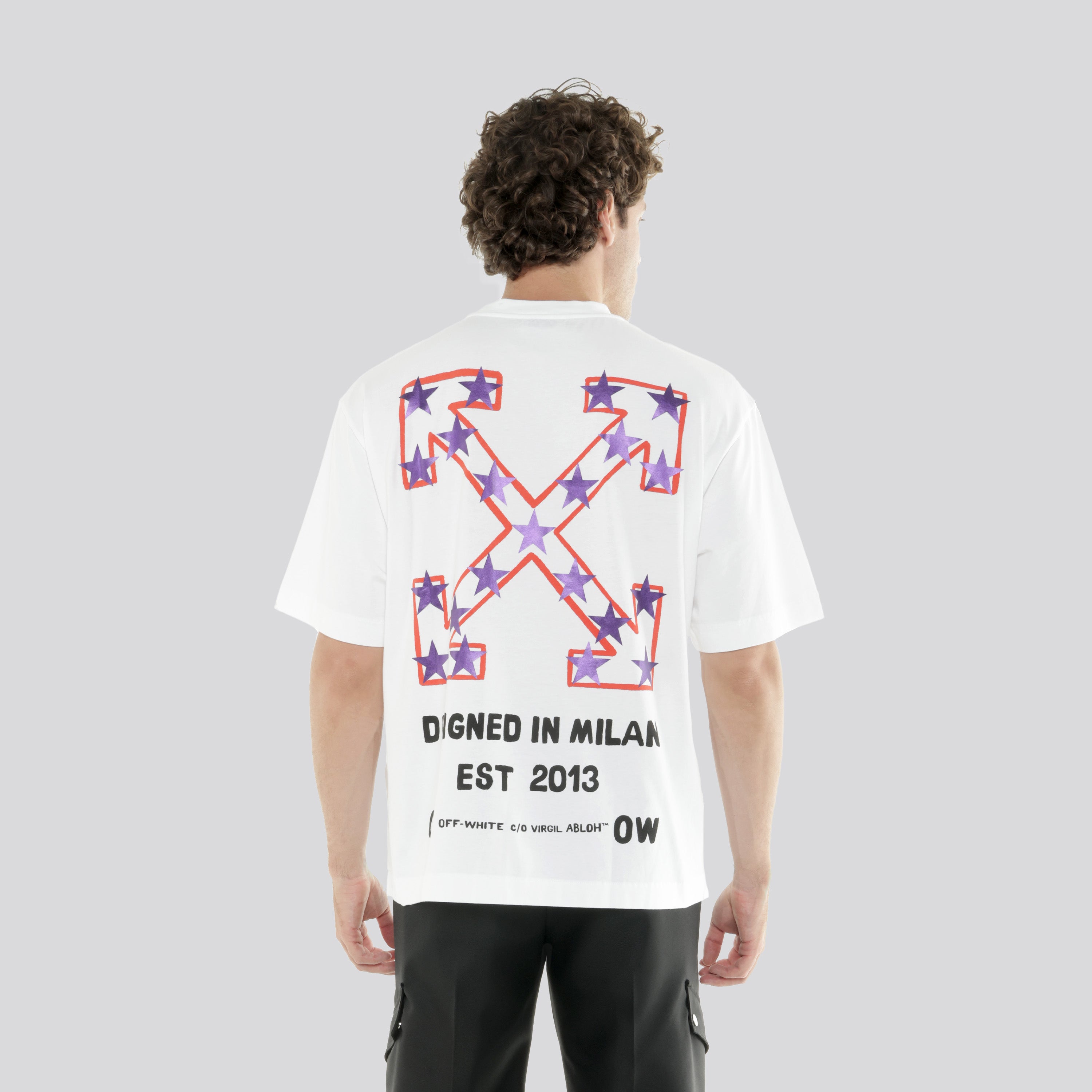 Camiseta Blanca Off-White Star Arrow Skate