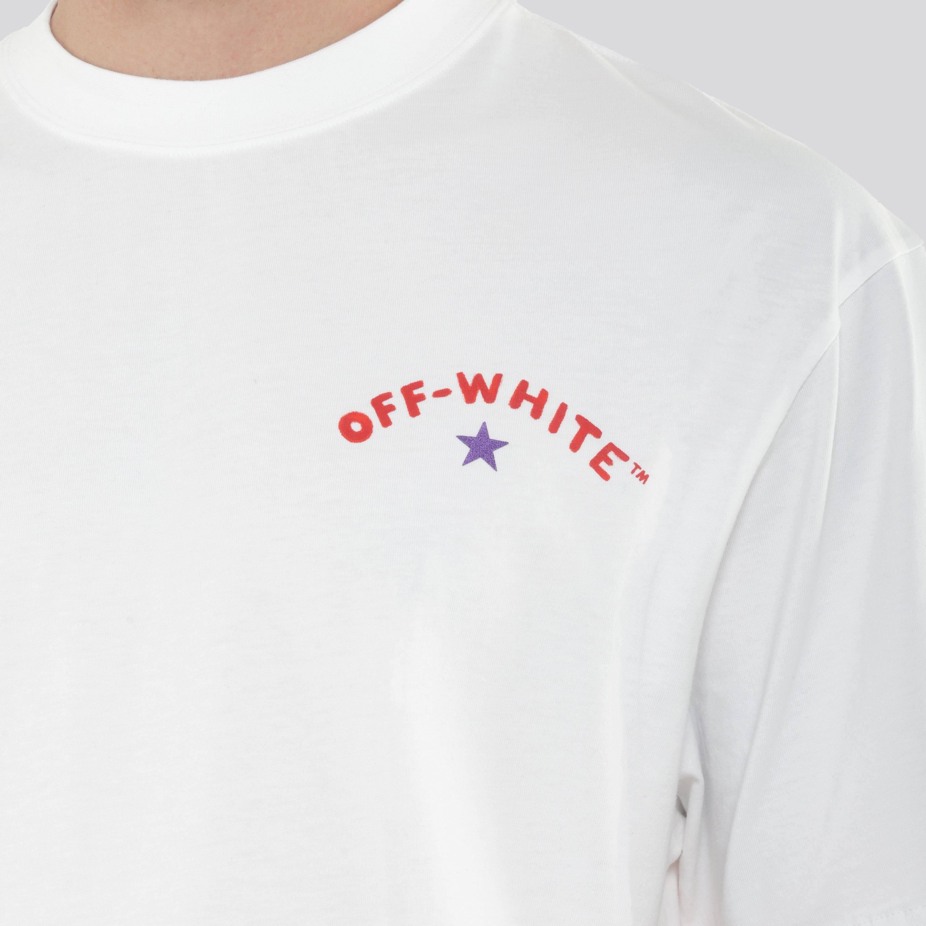 Camiseta Blanca Off-White Star Arrow Skate