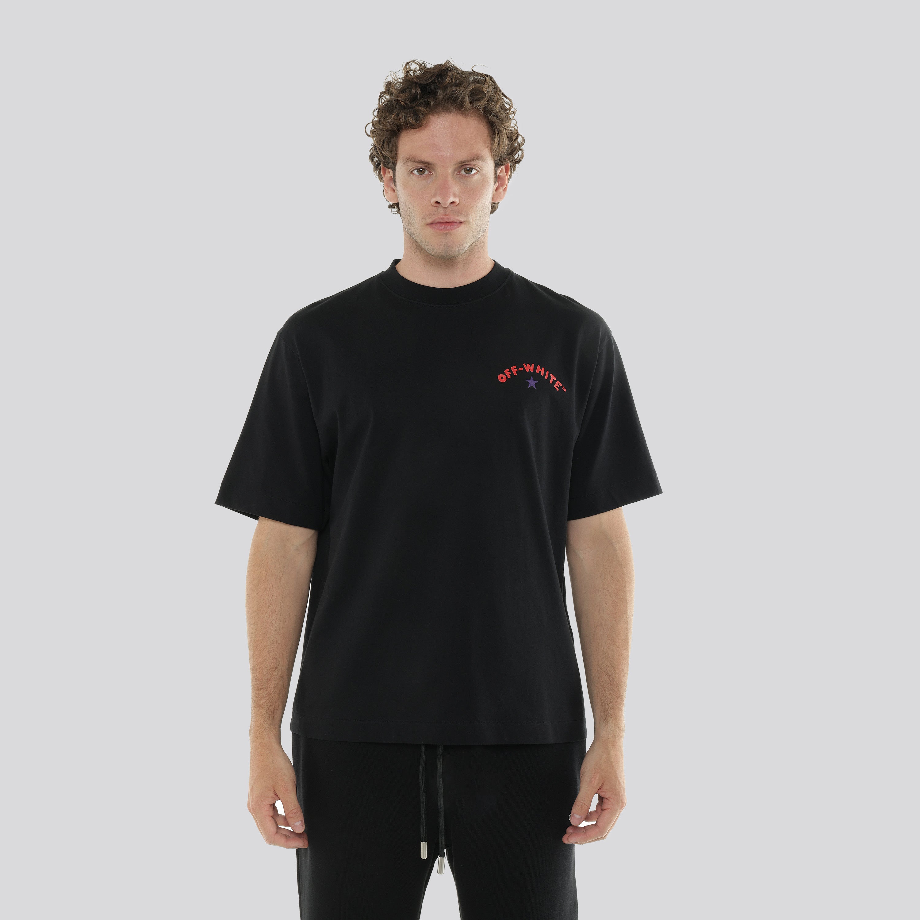 Camiseta Negra Off-White Star Arrow Skate