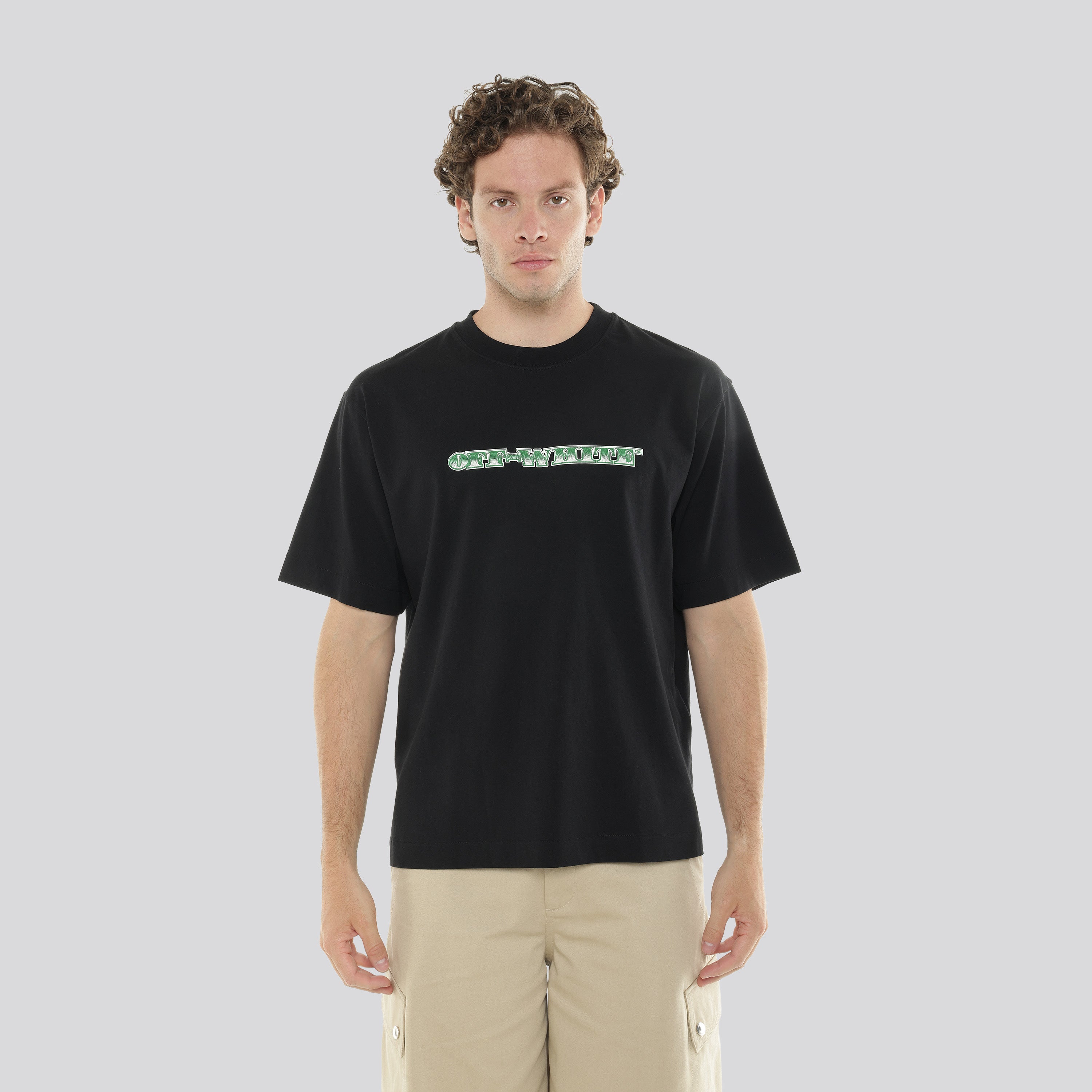 Camiseta Negra Off-White Cash Arrow Skate