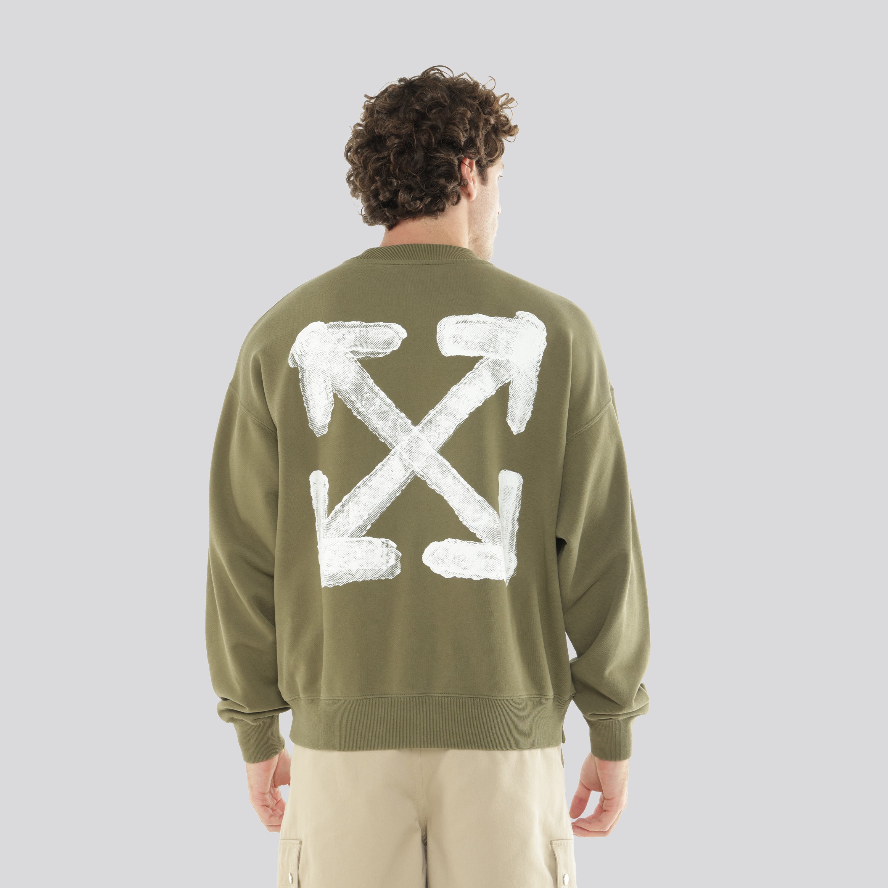 Buzo Verde Off-White Spray Arrow