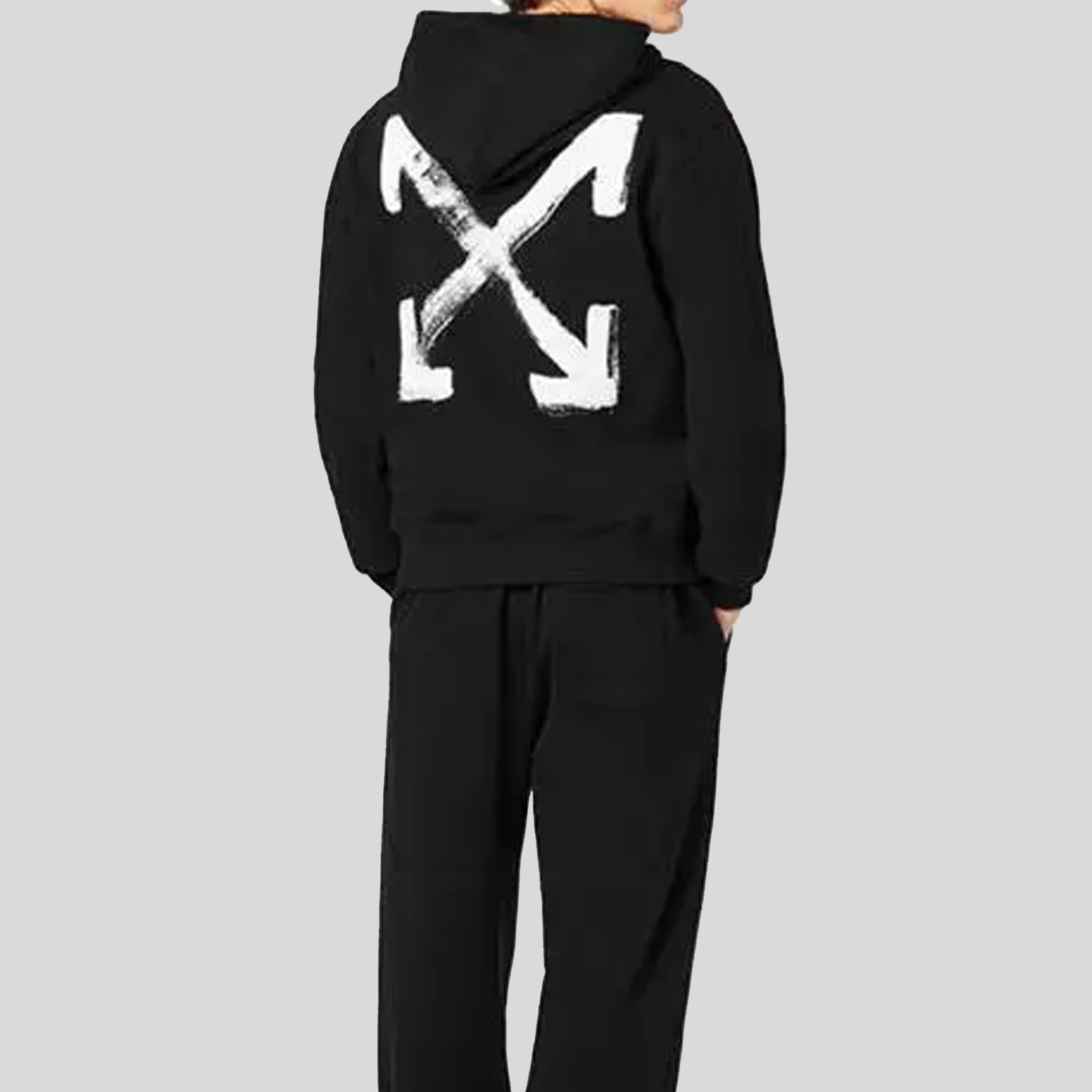 Hoodie Negro Off-White Painted Arrows