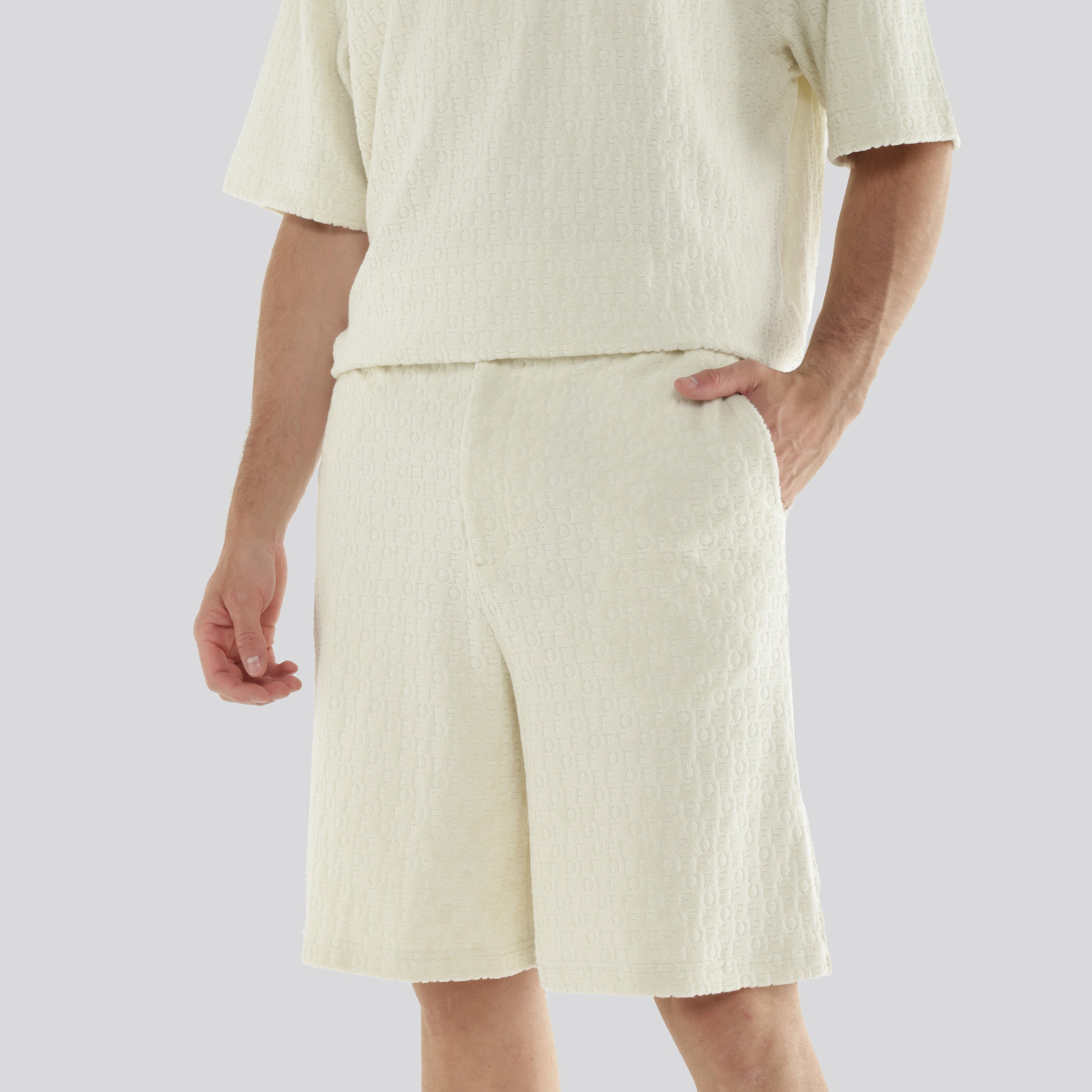 Short Beige Off White Off Monogram