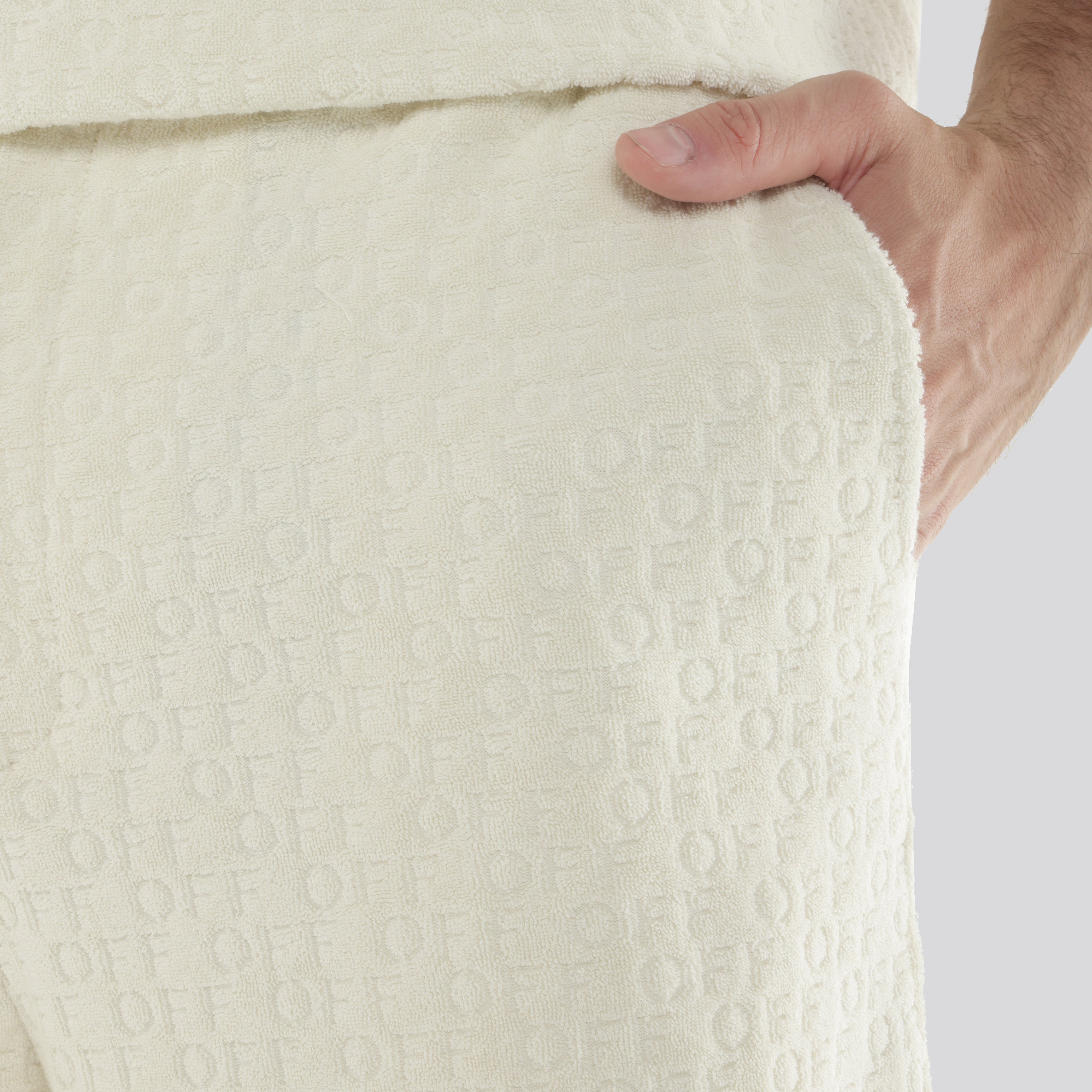 Short Beige Off White Off Monogram