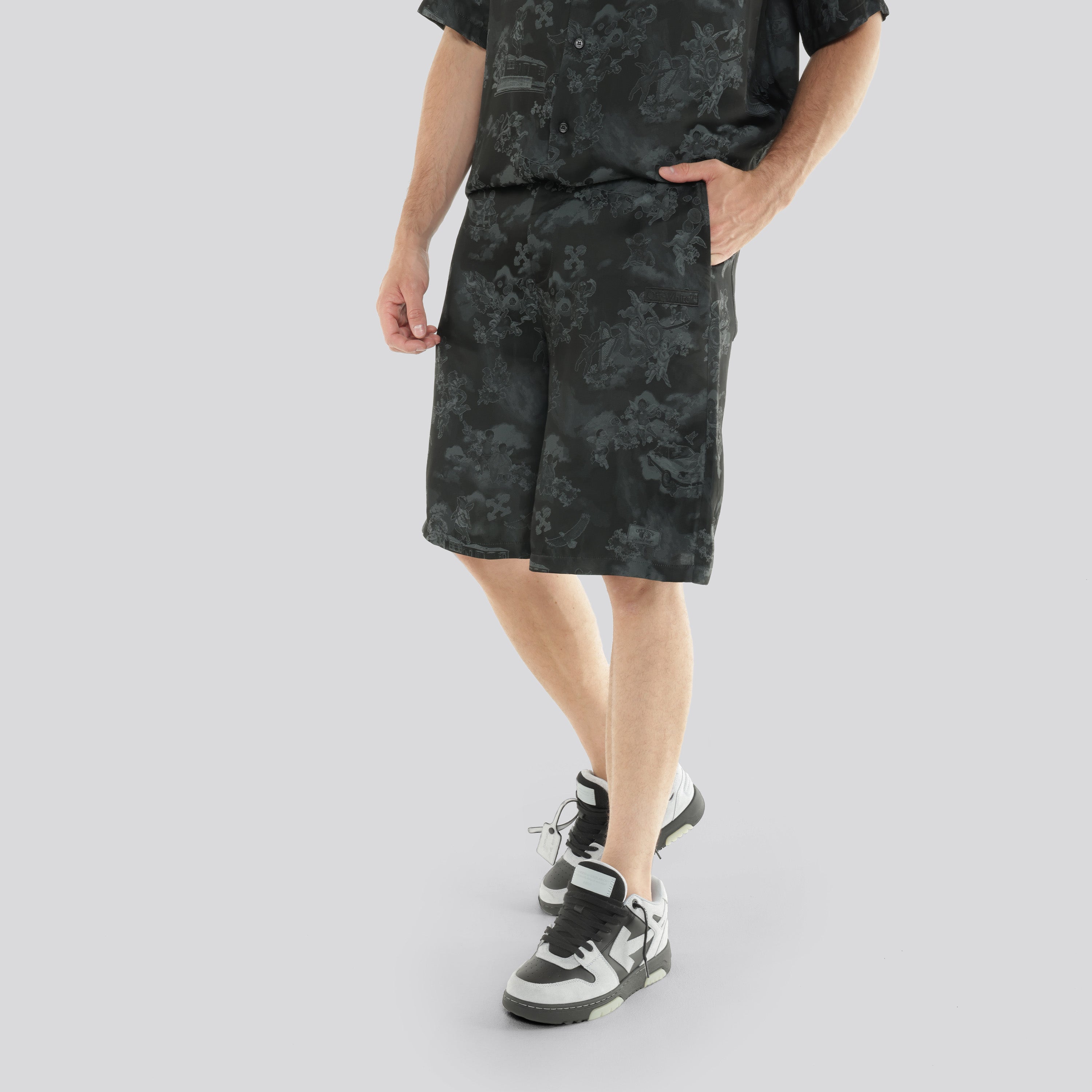 Shorts Negro Off-White Fresco Bowling