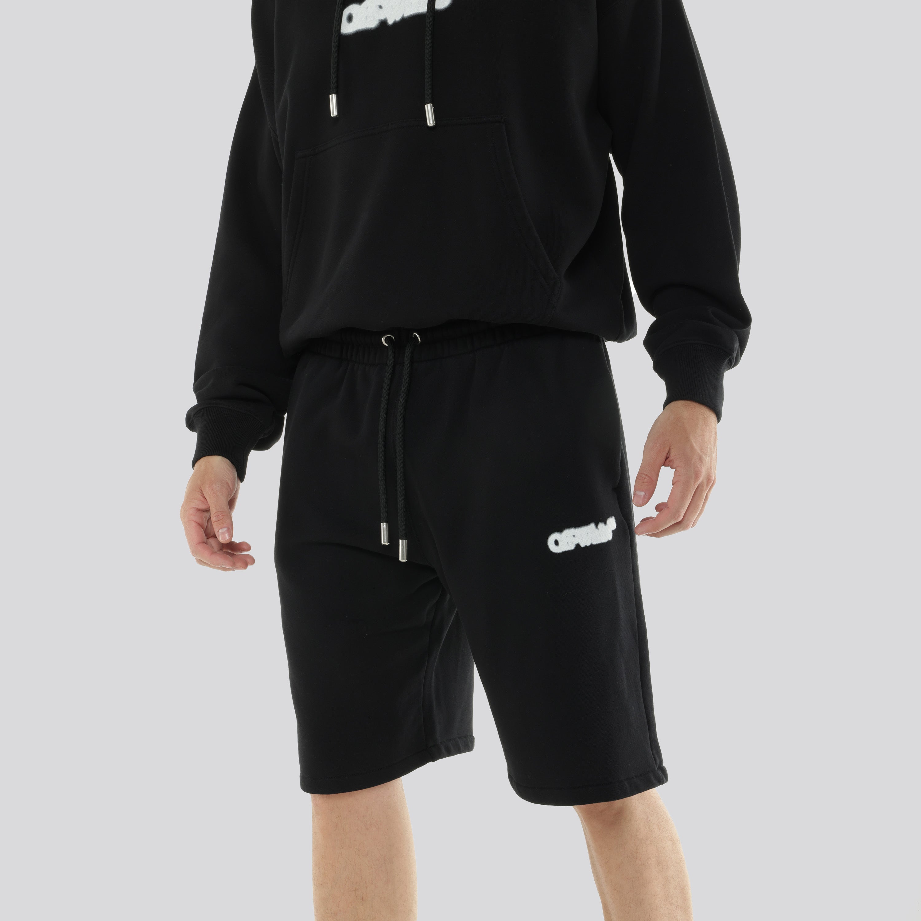 Shorts Negro Off-White Spray Arrow