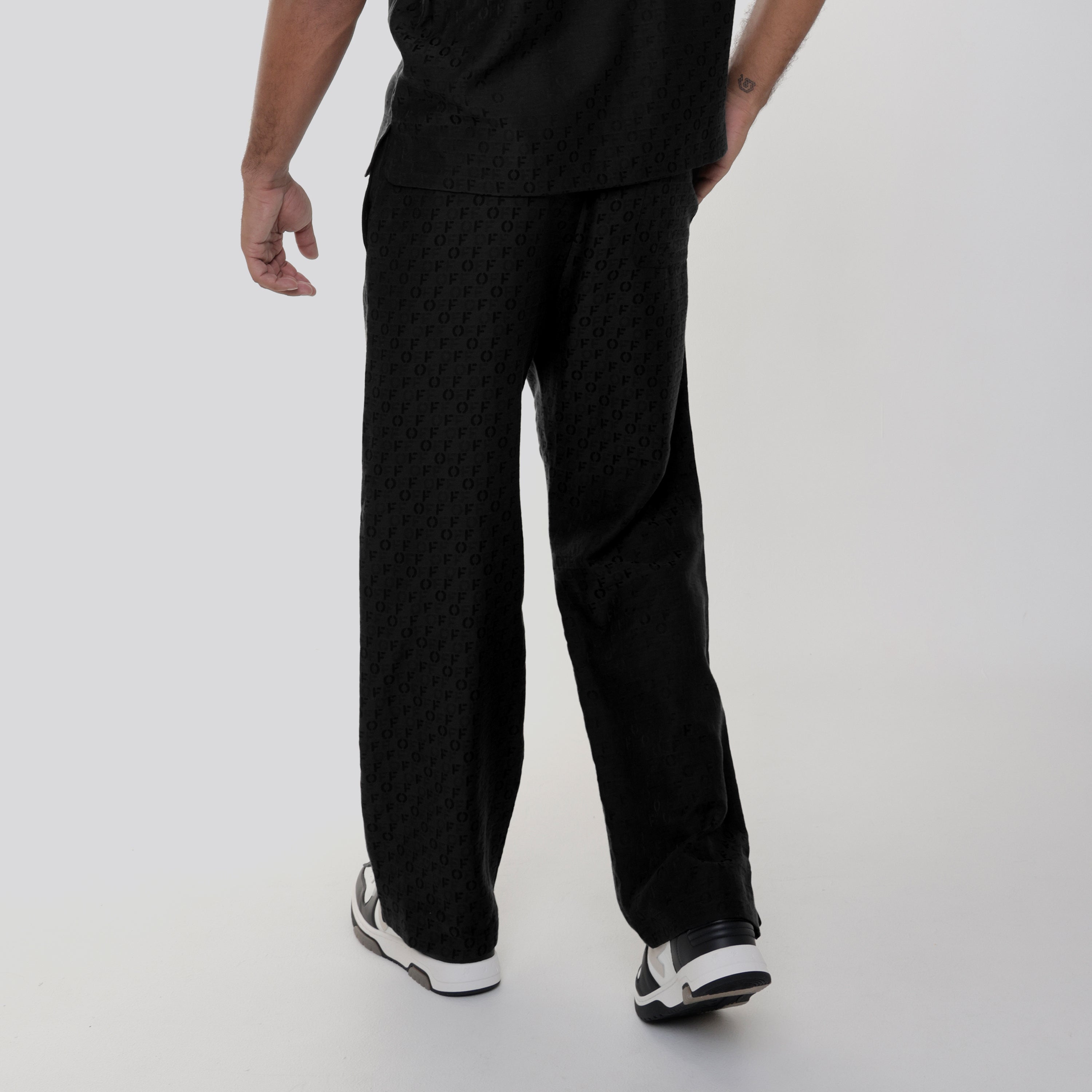 Sudadera Negra Off-White Silkcot Pijama